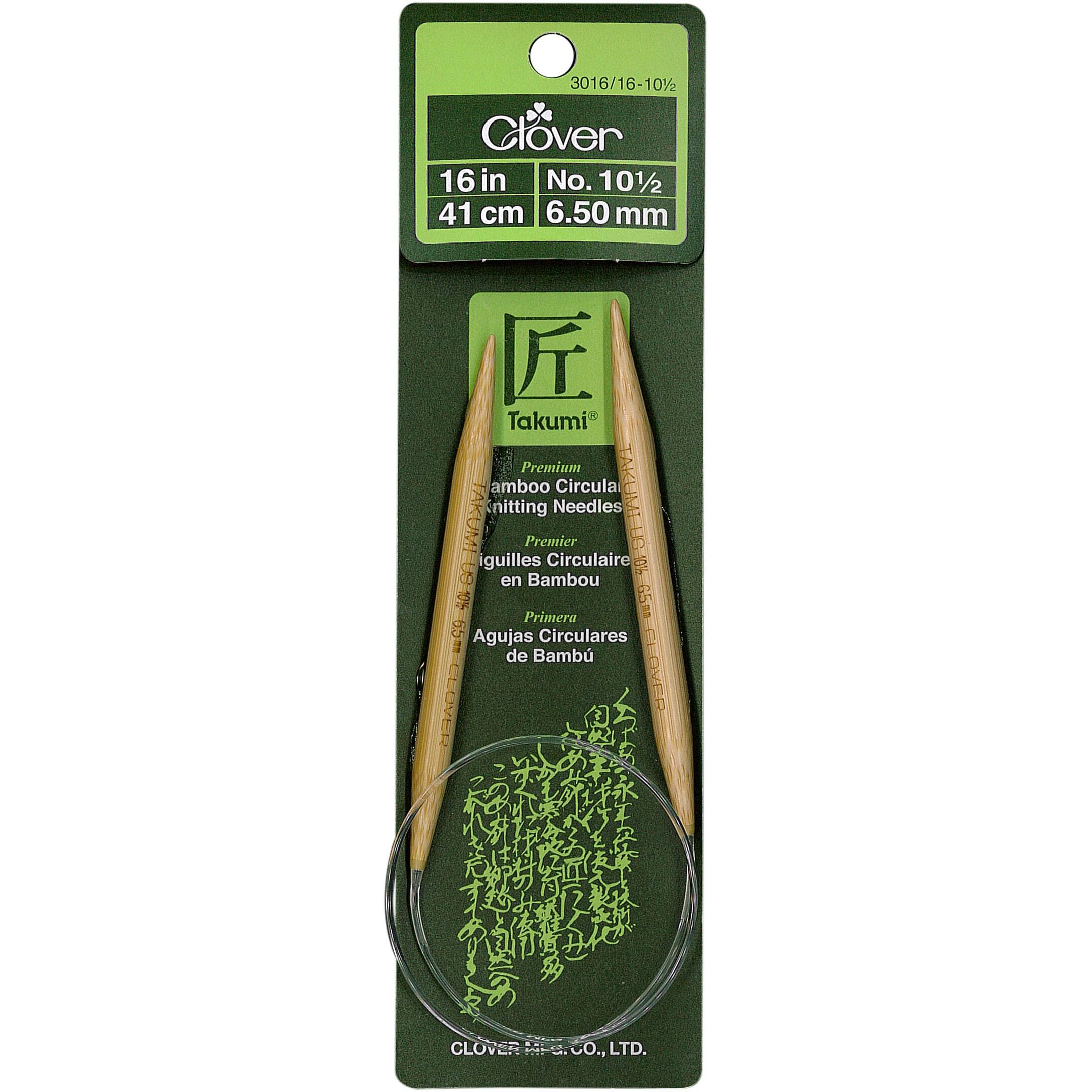 Clover Takumi 16" Bamboo Circular Knitting Needles