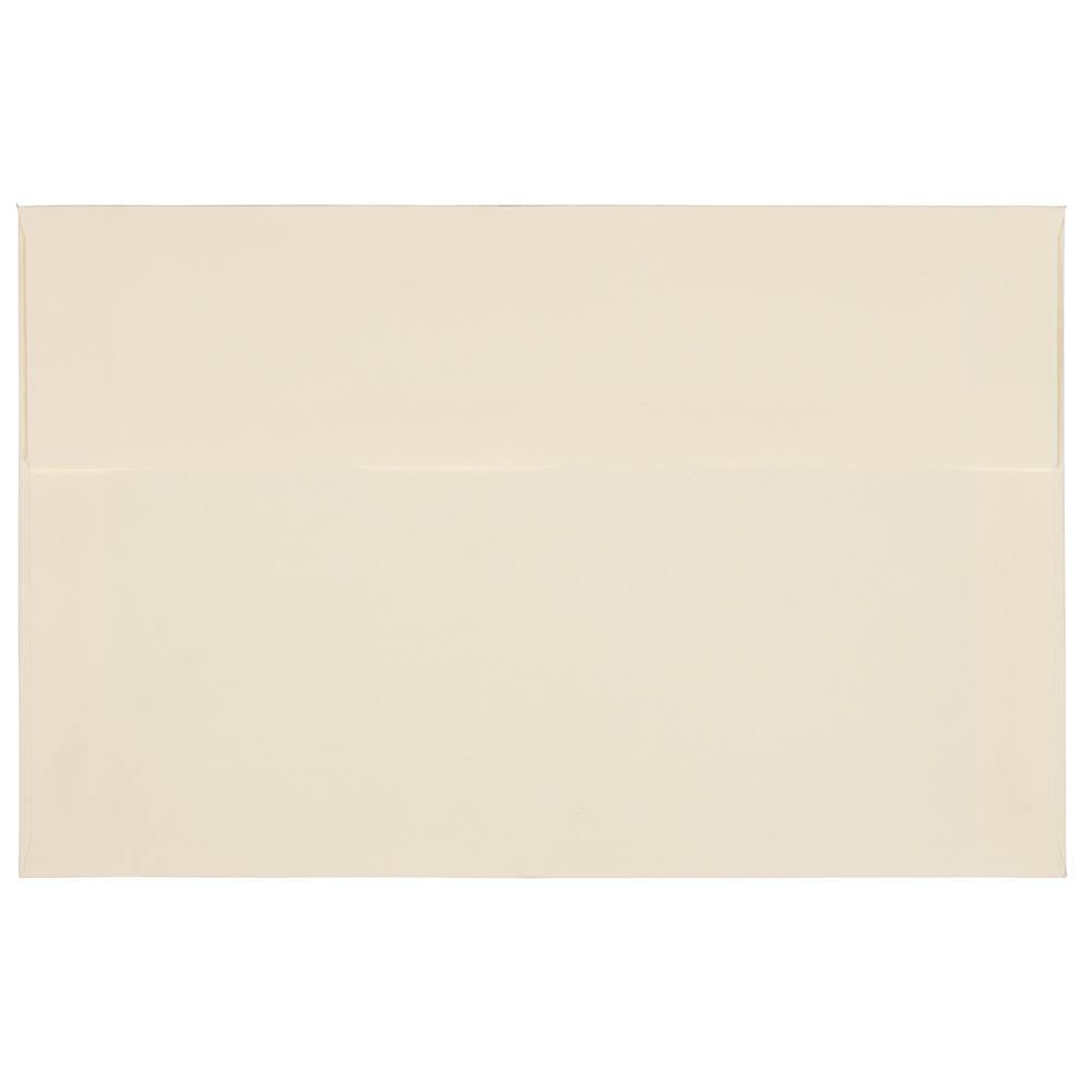 JAM Paper A9 Ivory & Ivory Foil Lined Invitation Envelopes