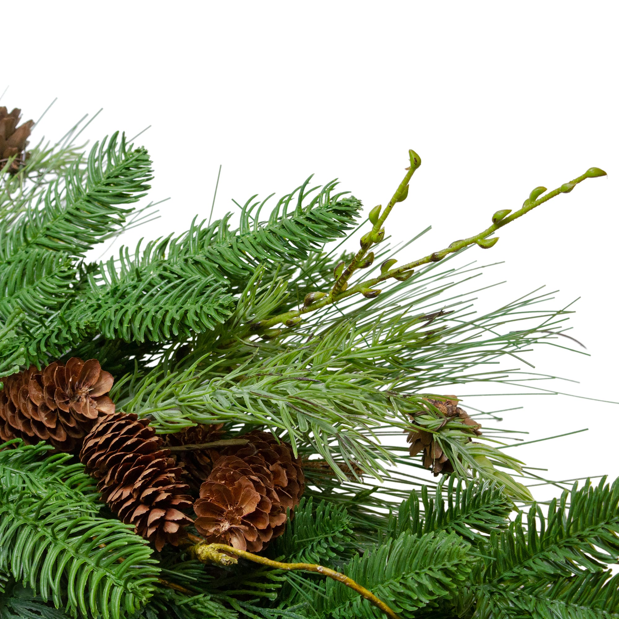 32" Cedar & Pinecone Wreath