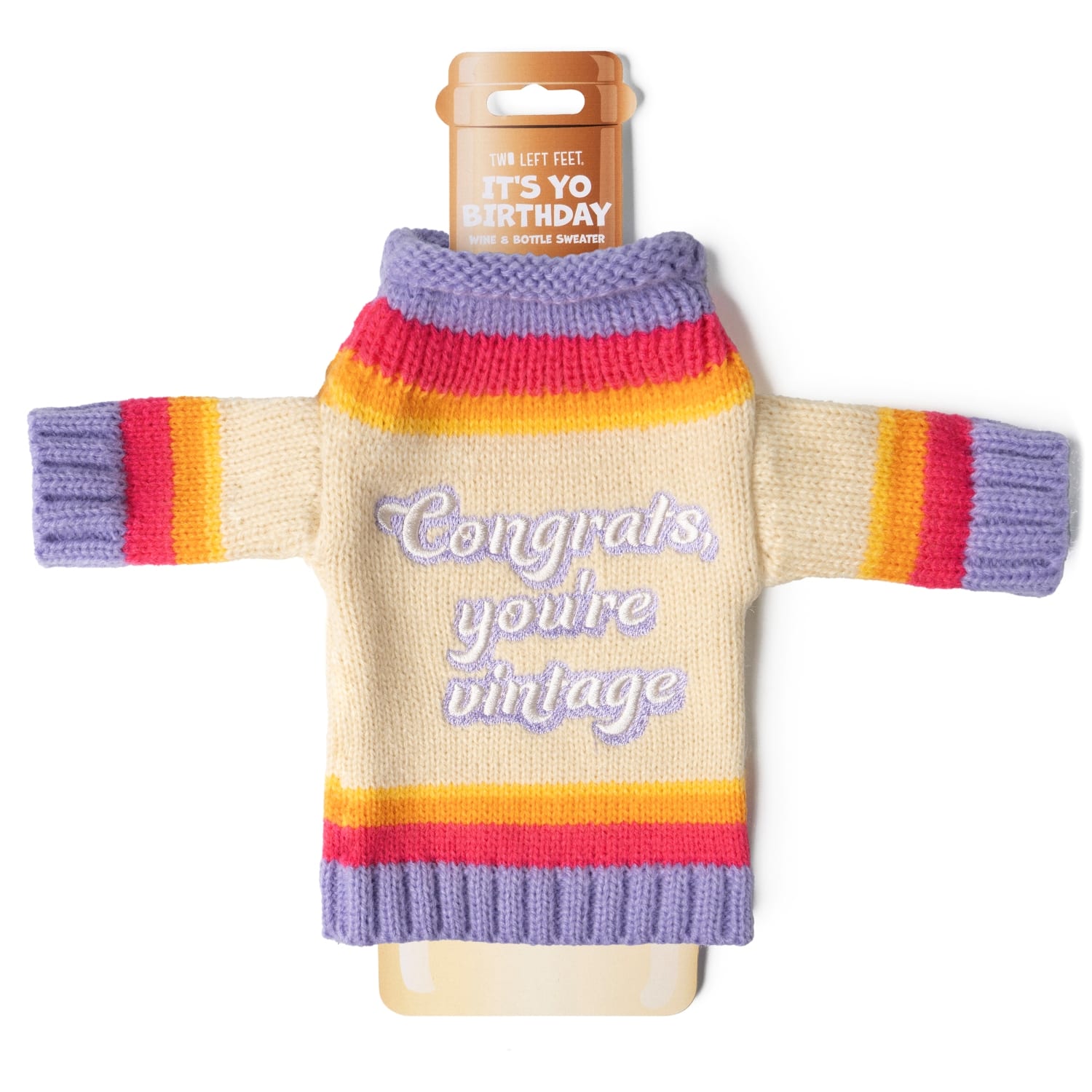 Assorted Two Left Feet®  It's Yo Birthday Wine & Bottle Sweater, 1pc.