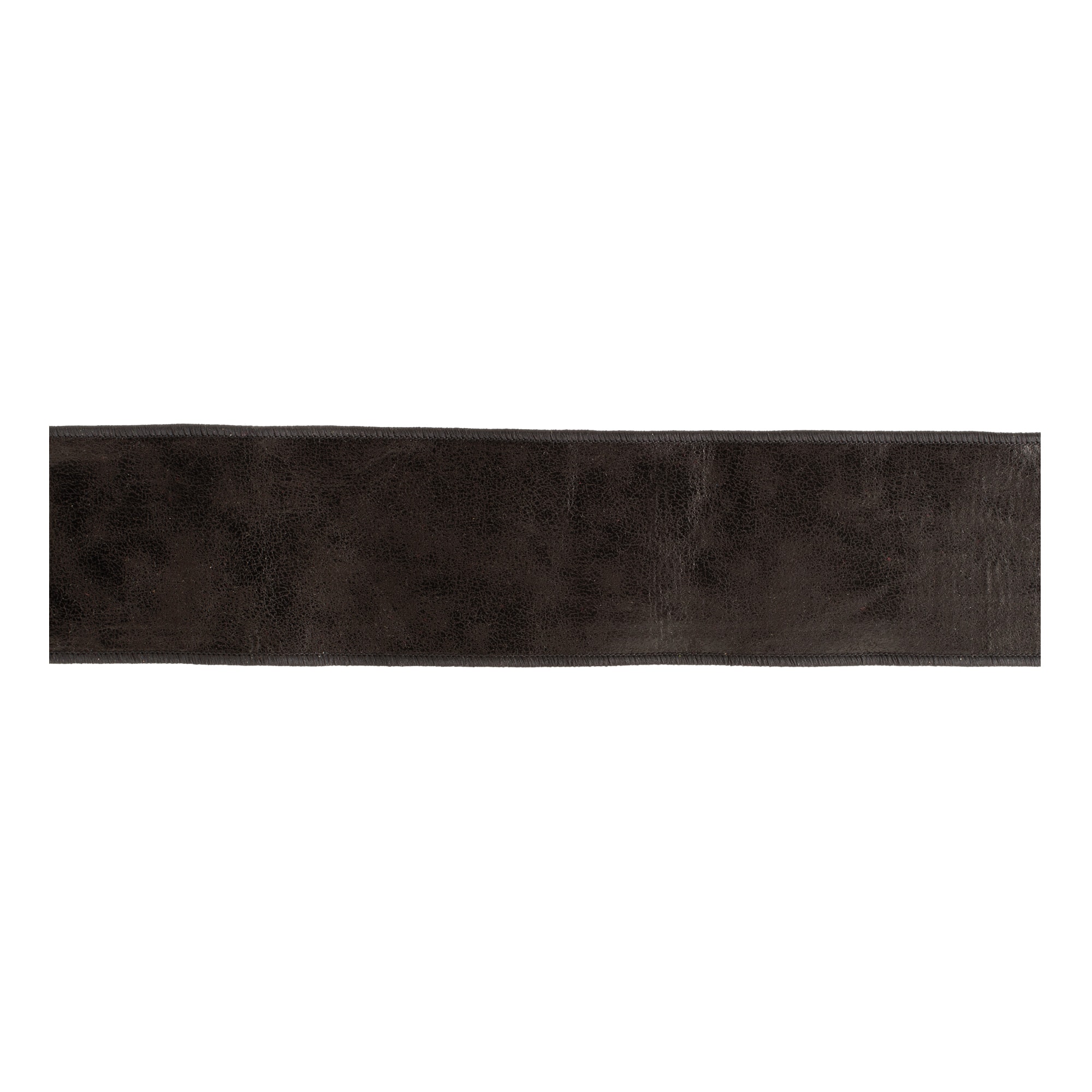 Melrose 4" x 5yd. Dark Brown Faux Leather Wired Ribbon
