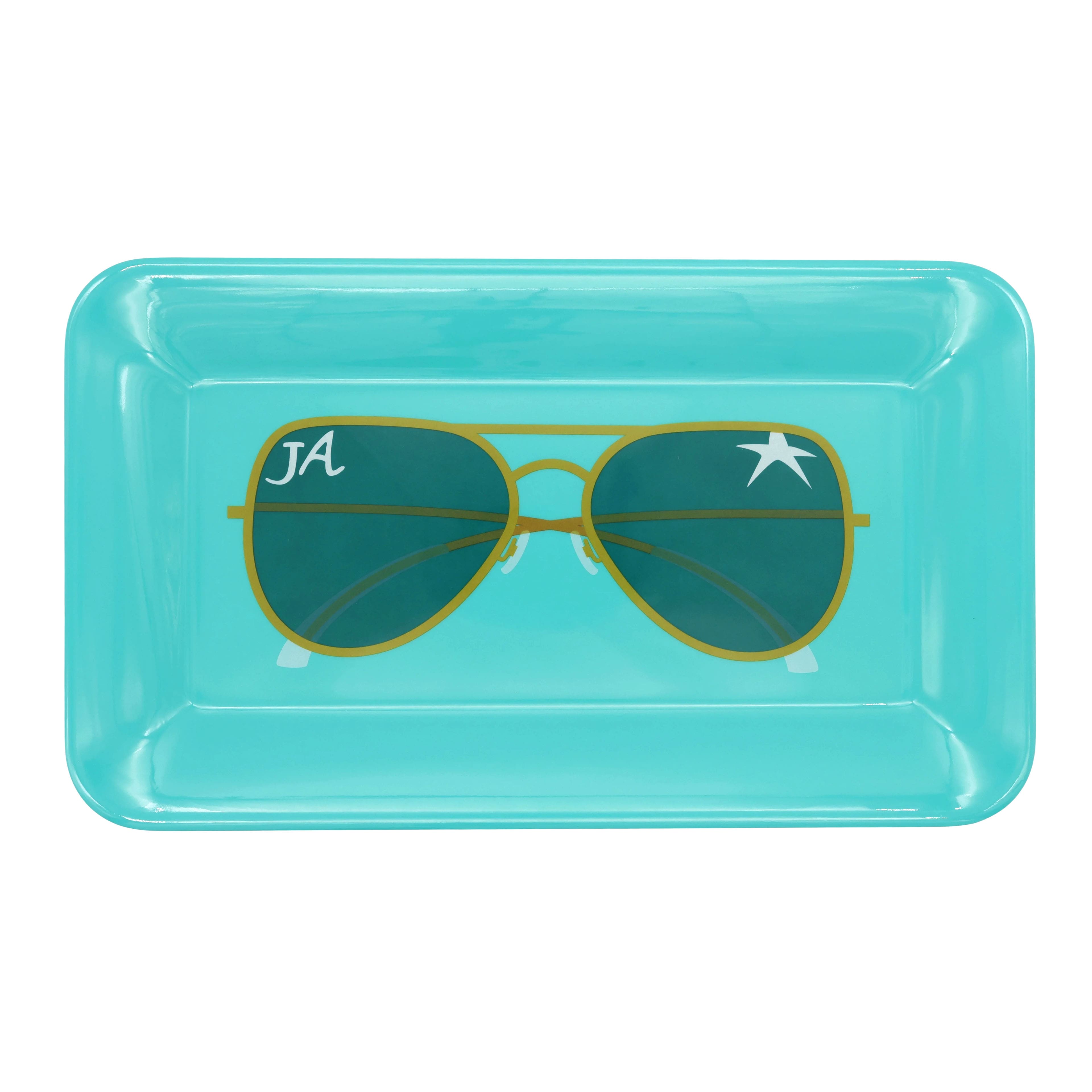 Jonathan Adler x Michaels Teal Sunglasses Melamine Serving Platter