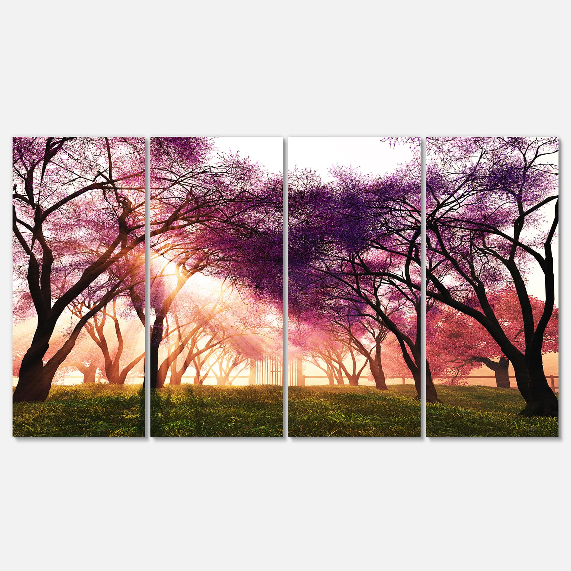 Designart - Cherry Blossoms Japan Garden