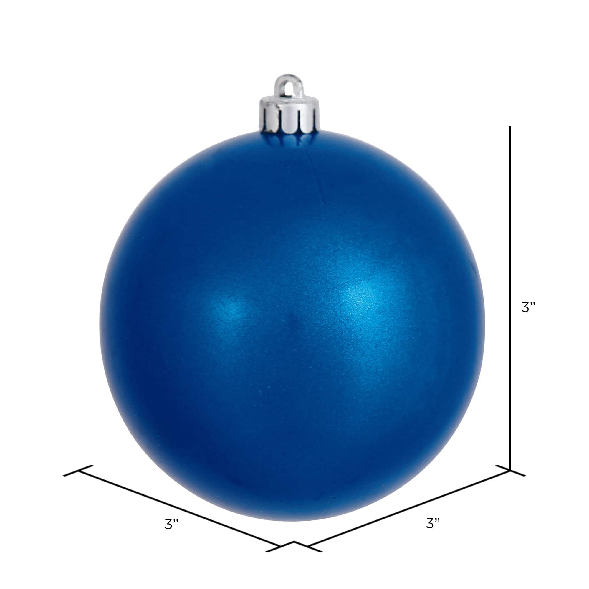 Vickerman 3" Blue Candy Ball Ornaments, 12ct.