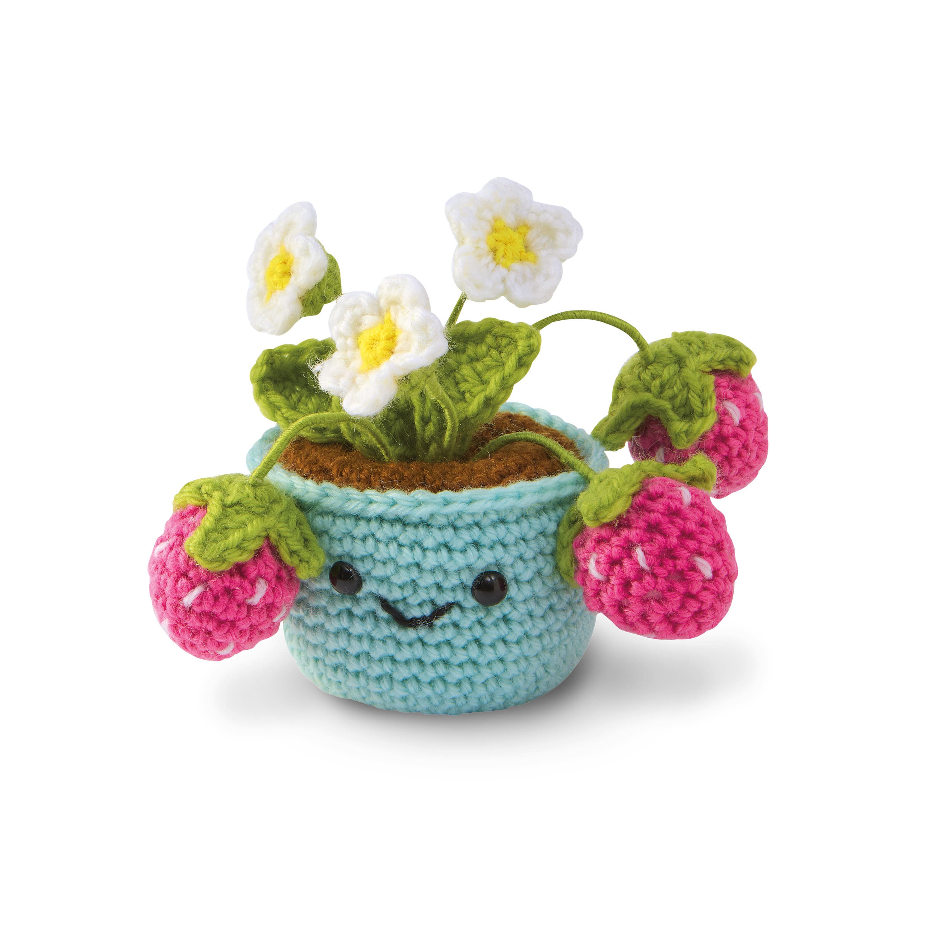 Summer Kawaii Strawberry Plant Crochet Kit by Loops & Threads®