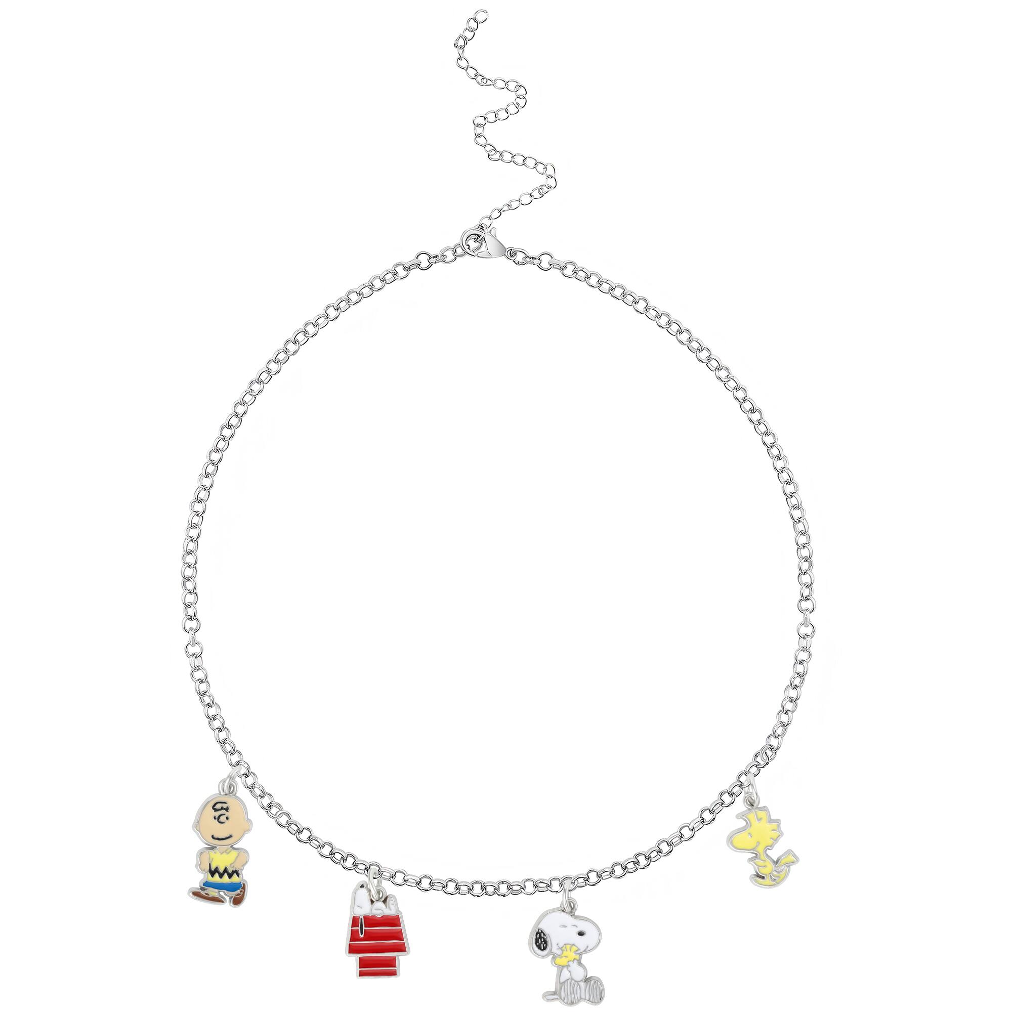 Peanuts® Snoopy & Charlie Brown 4-Piece Enamel Charm Set