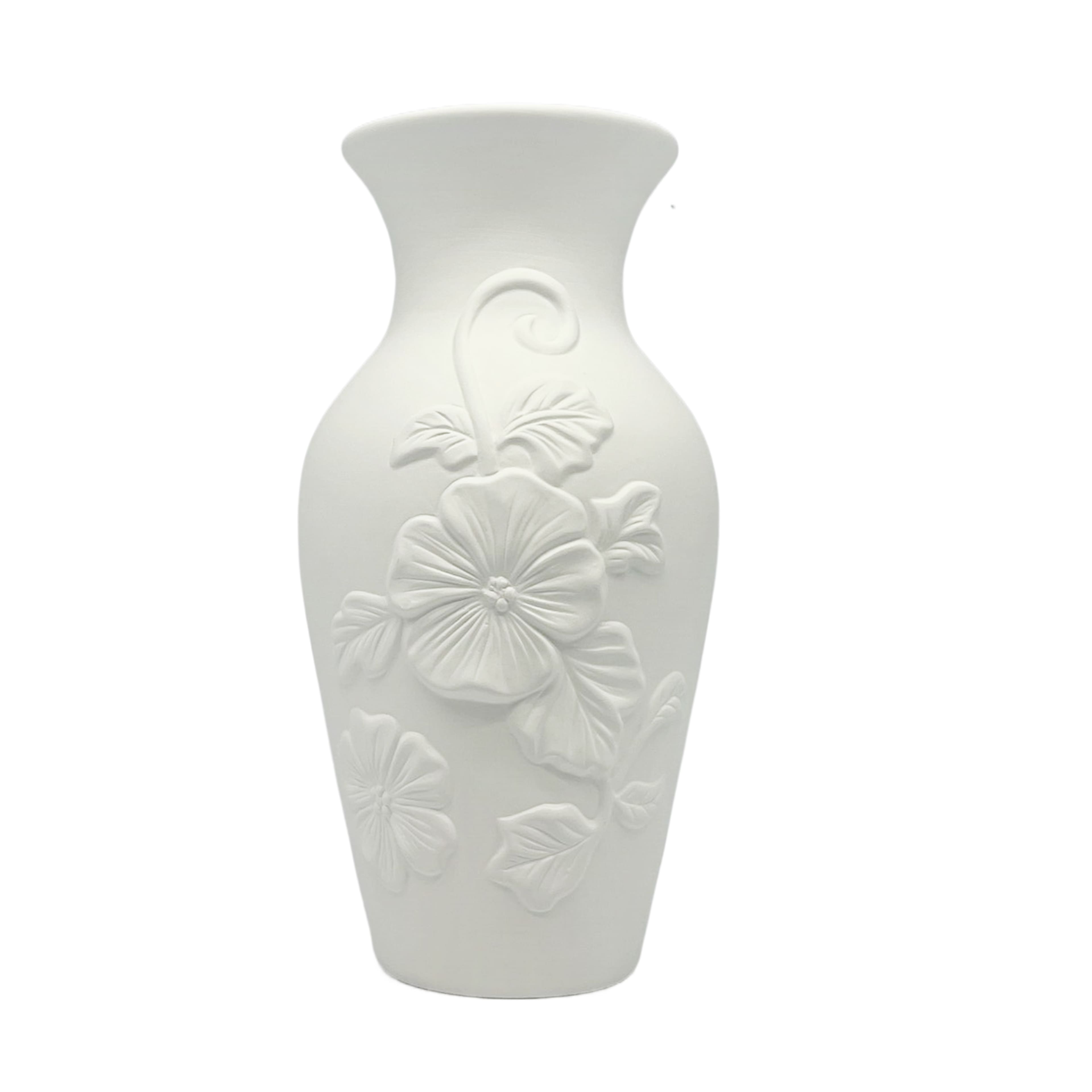 8" Embossed Floral DIY Ceramic Vase by Make Market®