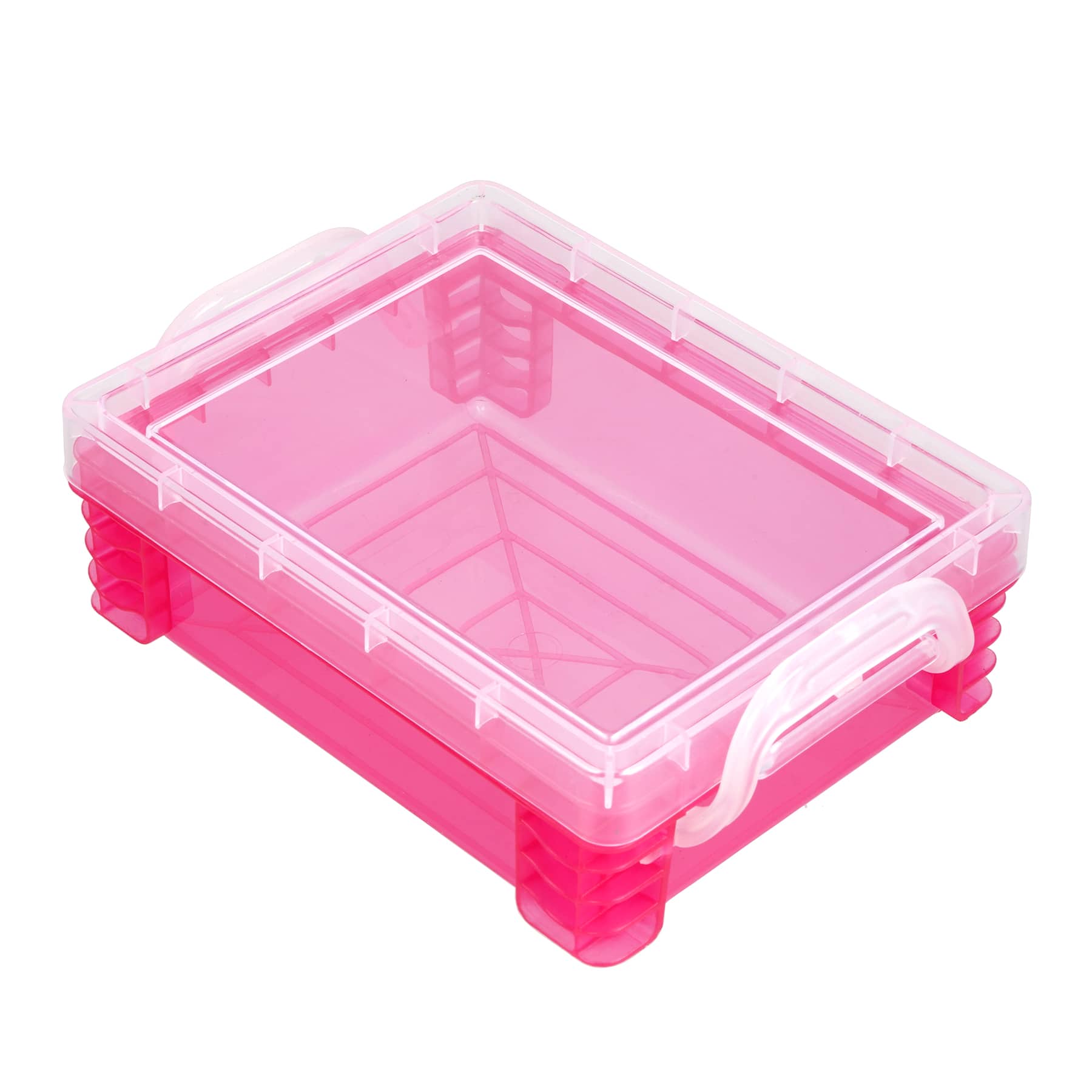 36 Pack: Pink Stacking Crayon Box by Simply Tidy™