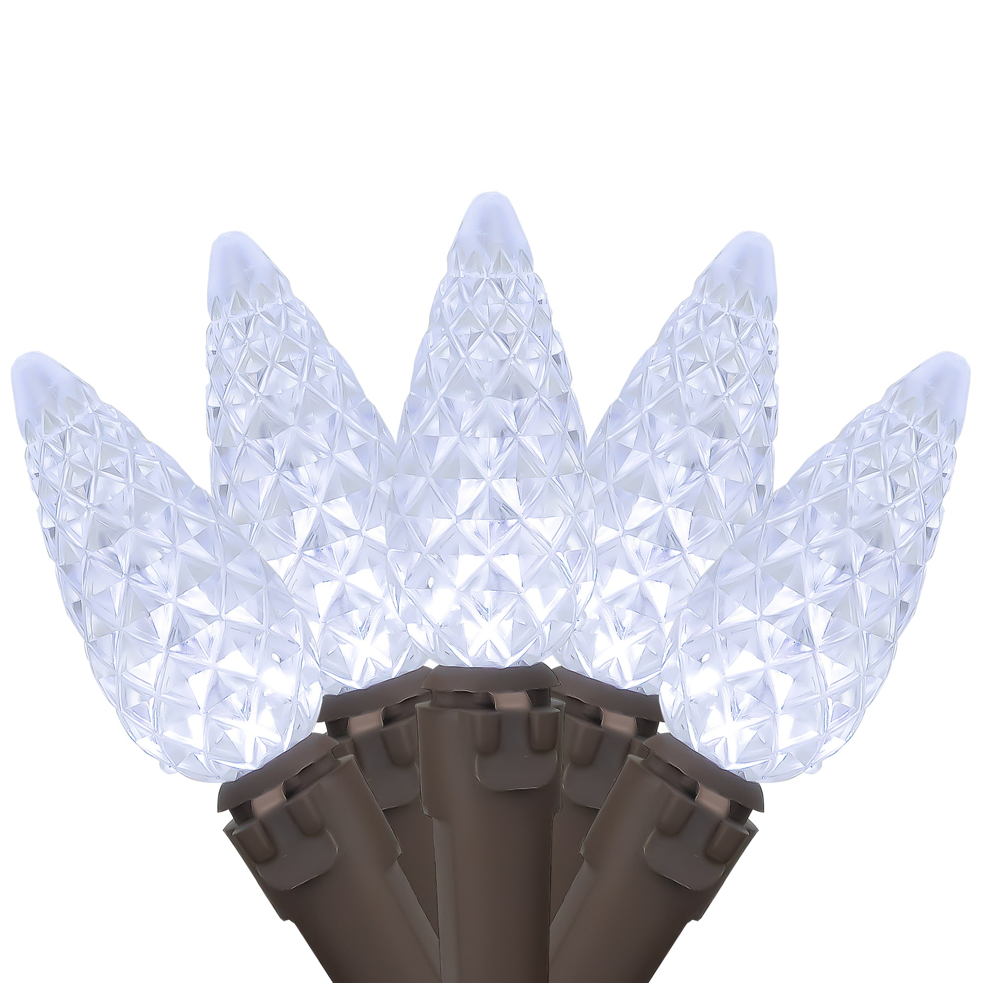 70ct. Pure White LED C6 String Lights