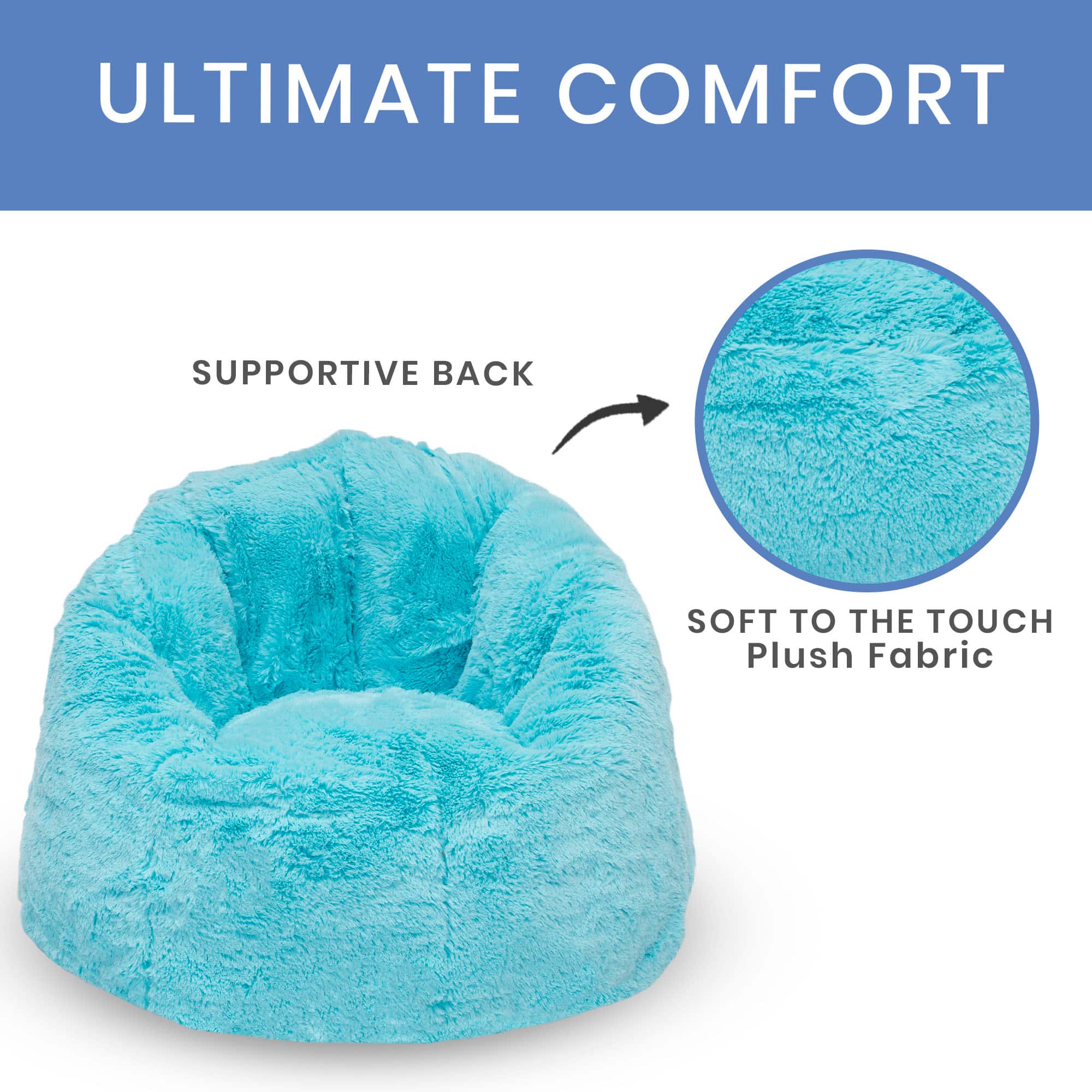 Delta Children 27" Cozee Fluffy Chair