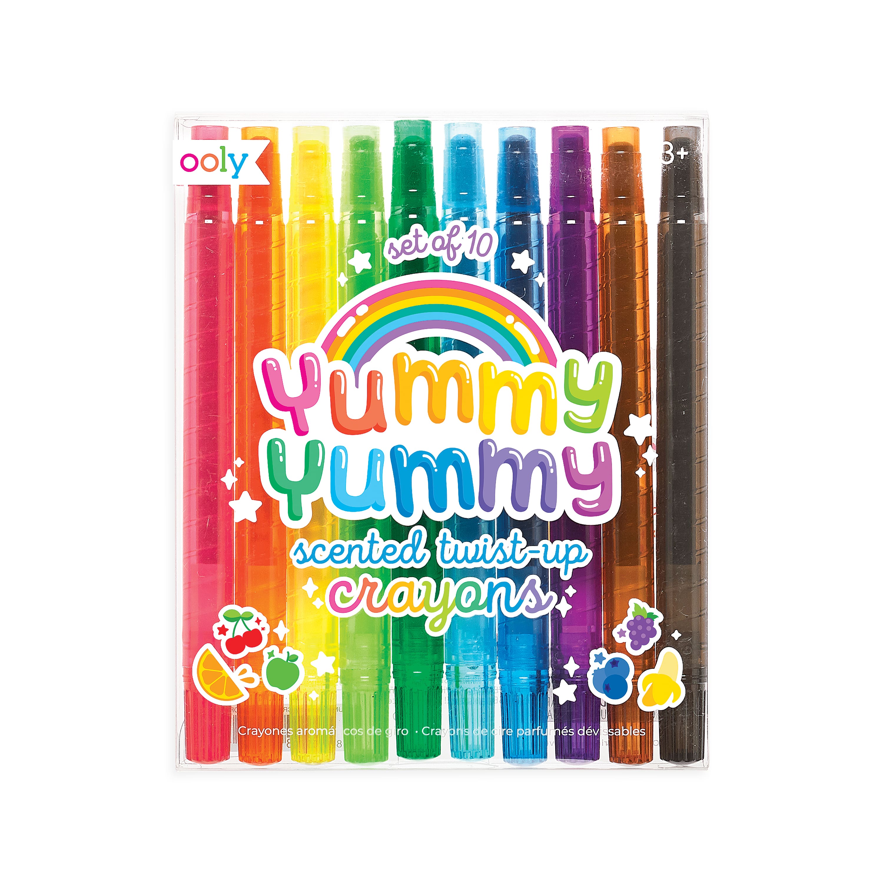 OOLY Yummy Yummy Scented Twist Up Crayons, 10ct.