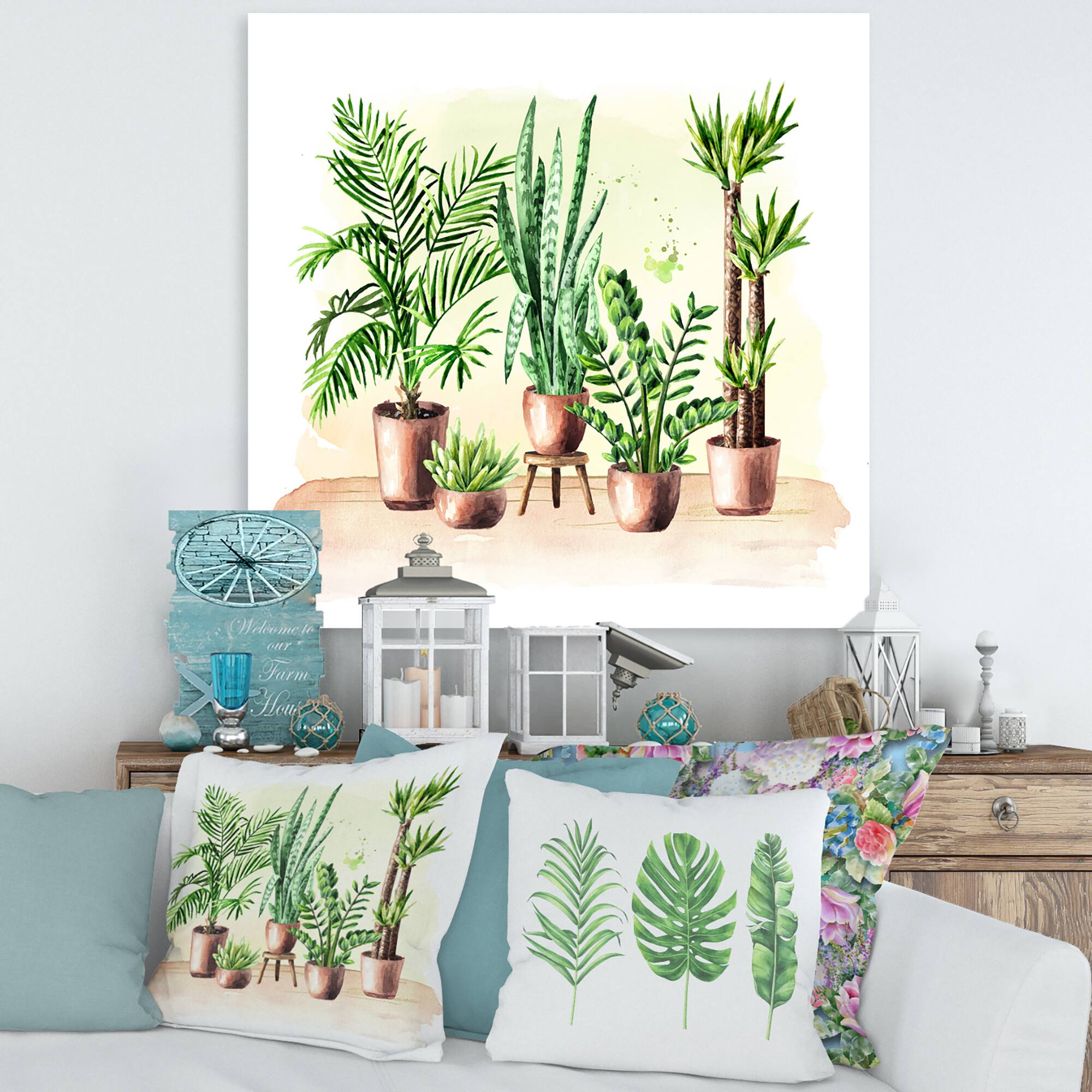 Designart - Indoor Green Home House Plants I