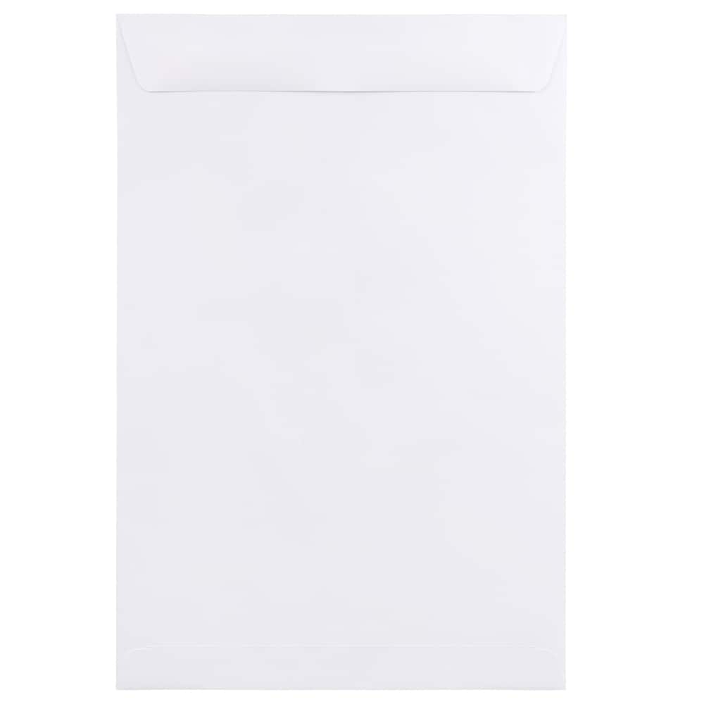 JAM Paper 10" x 15" White Open End Catalog Envelopes