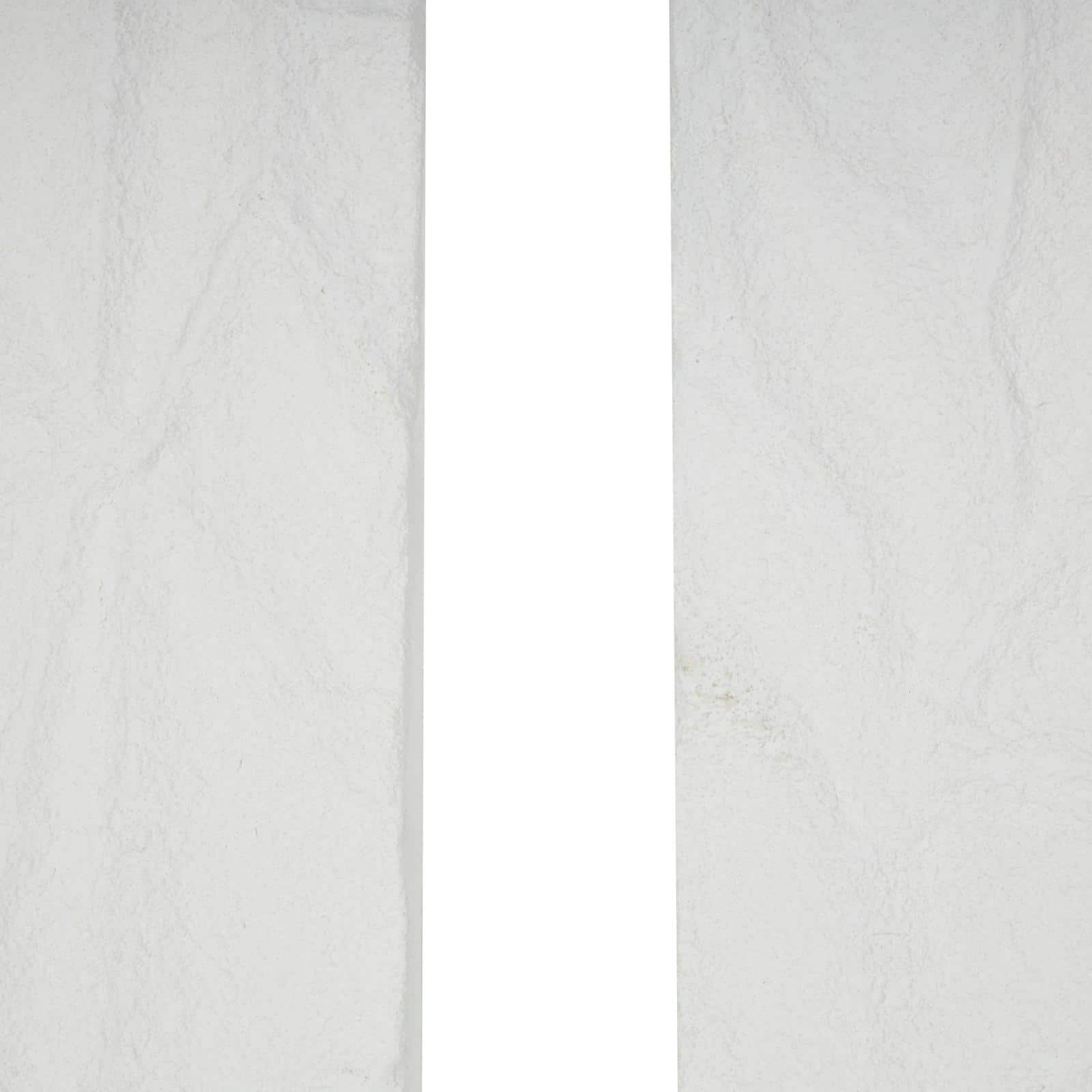 10" x 18" White Metal Leaf Embossed Wall Décor Set