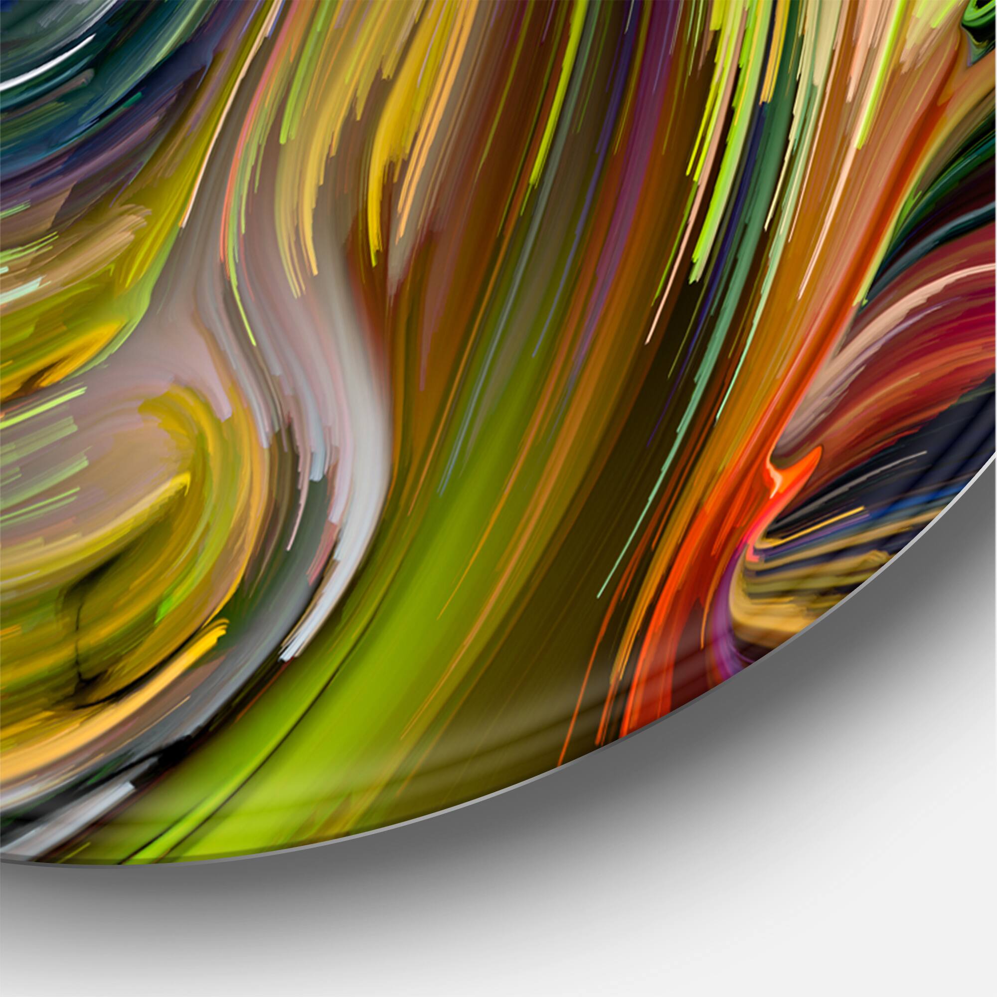 Designart - Colour Fusion - Modern Metal Circle Wall Art