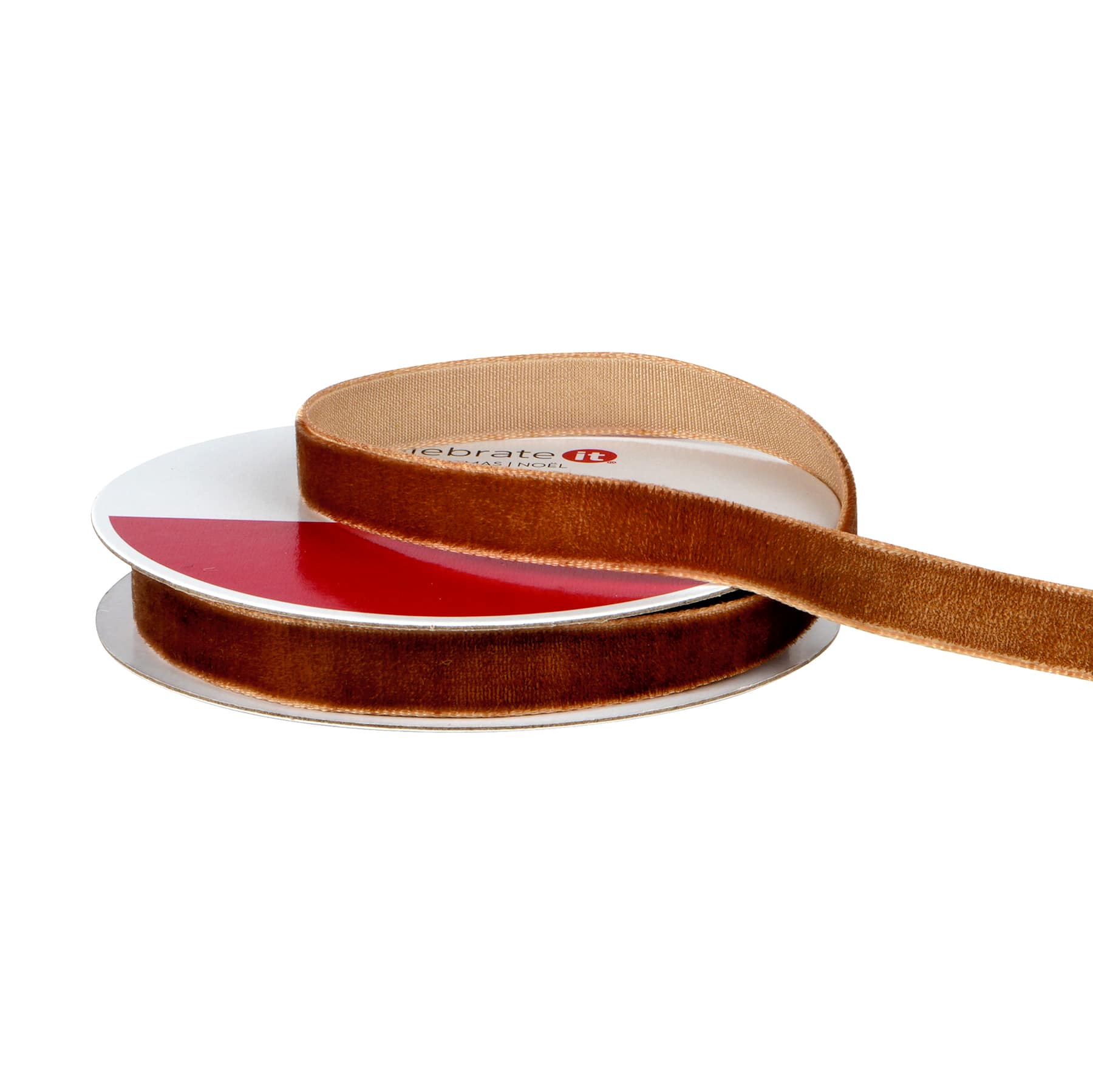 3/8&#x22; x 12ft. Velvet Ribbon by Celebrate It&#xAE; Christmas