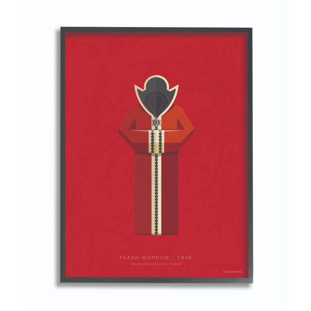 Stupell Industries Flash Gordon Fashion Design Wall Accent with Black Frame