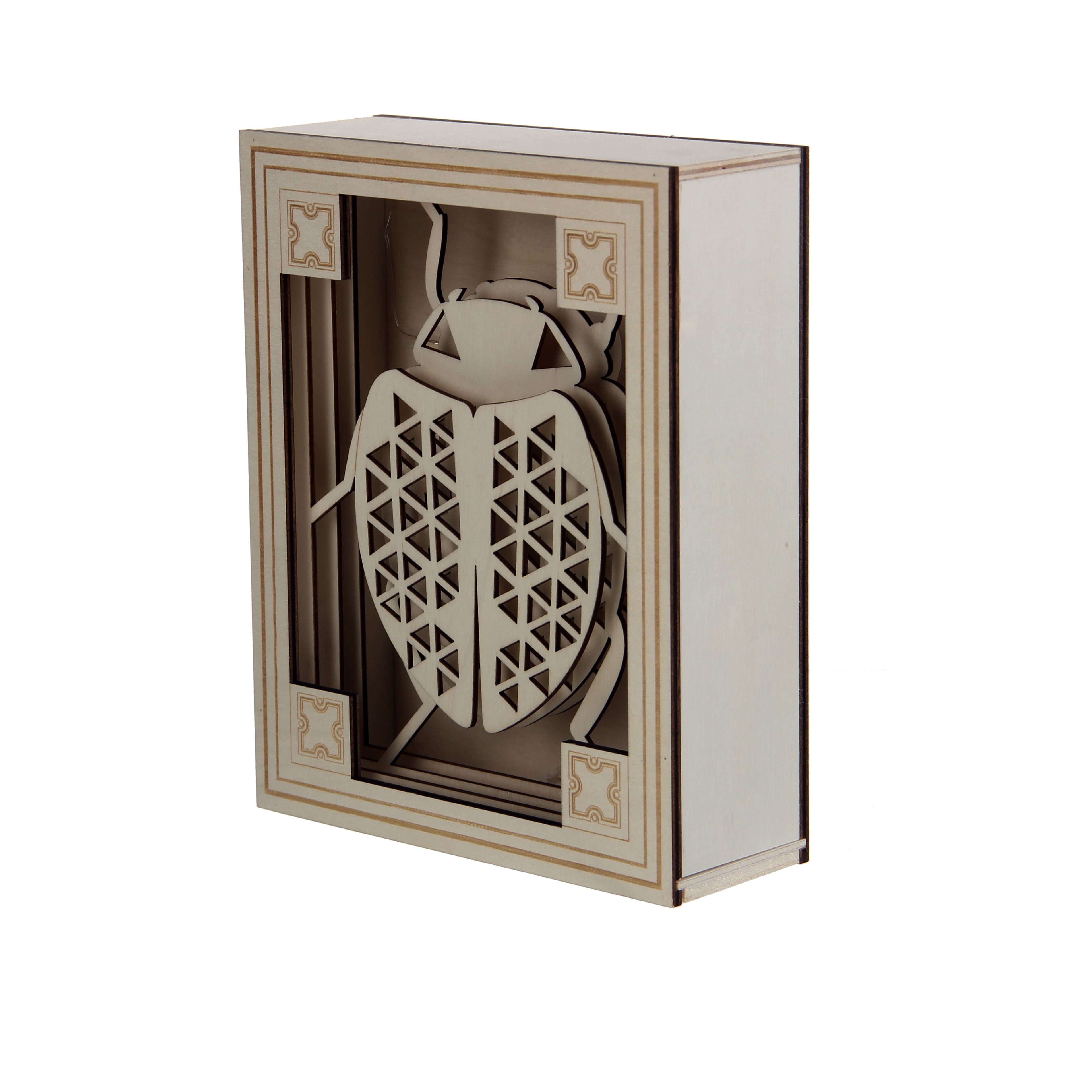 Jonathan Adler x Michaels 8.75" Geometric Beetle DIY LED Shadow Box Décor