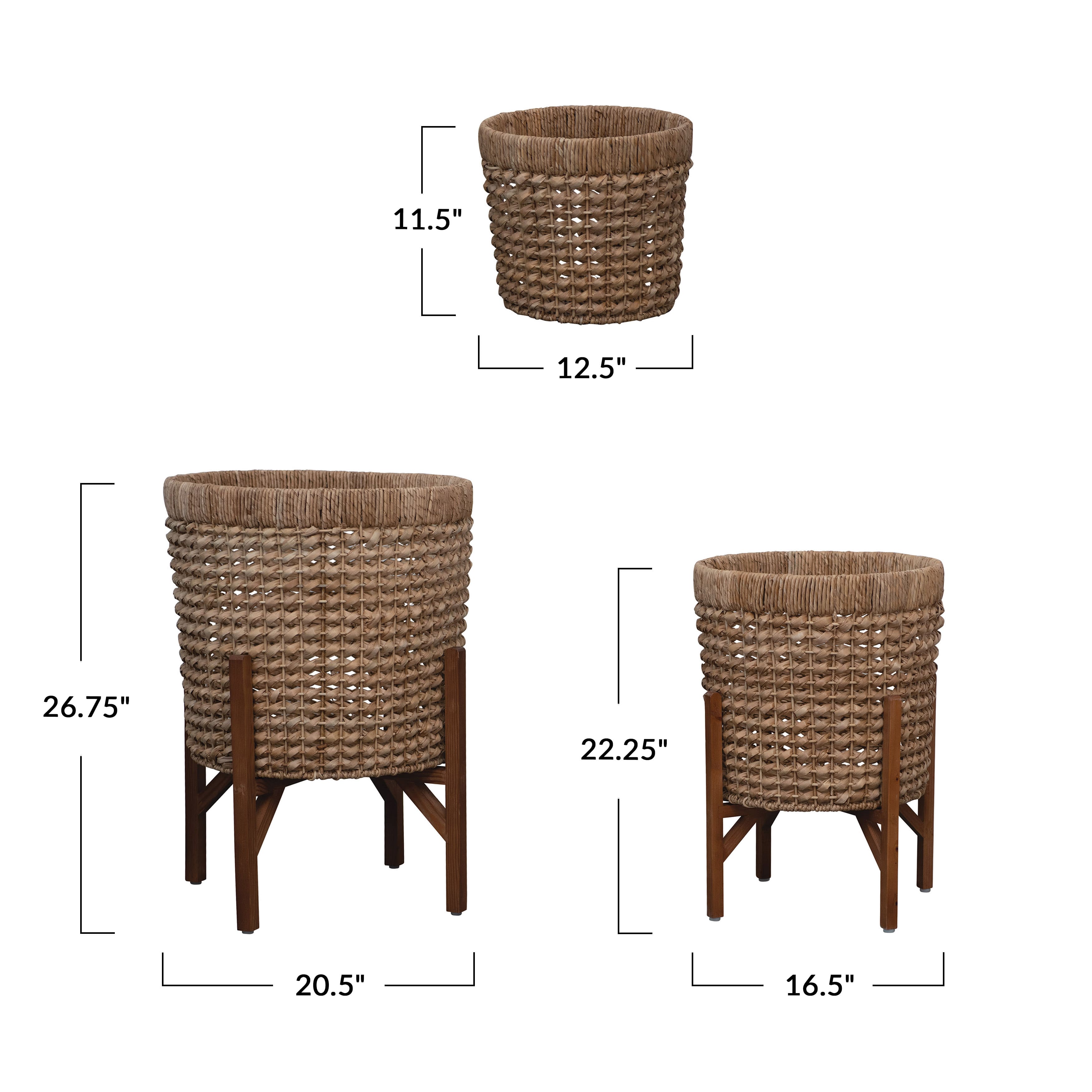 Hello Honey® Rattan Planters Set