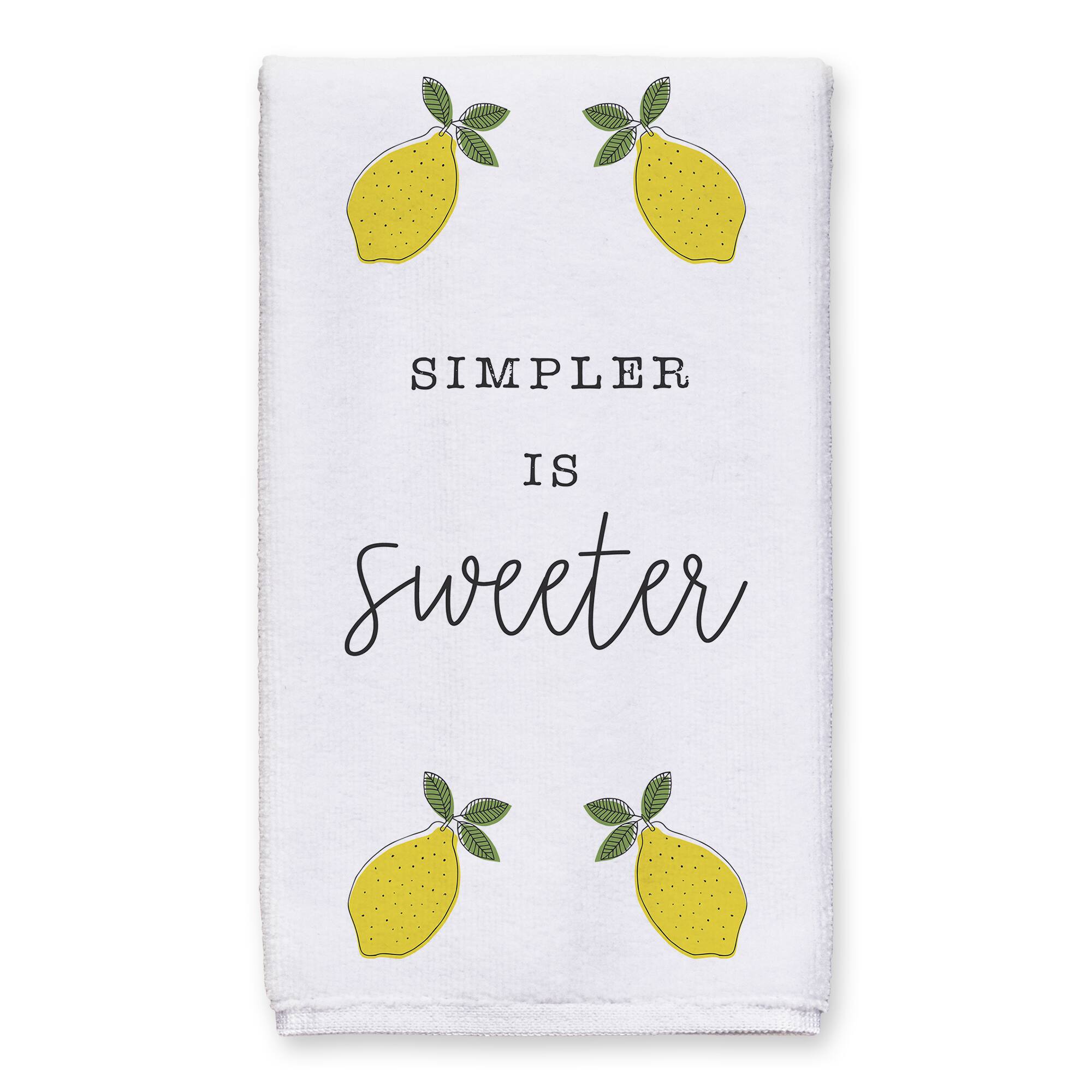 Simpler Is Sweeter 16" x 25" Tea Towel Set of 2