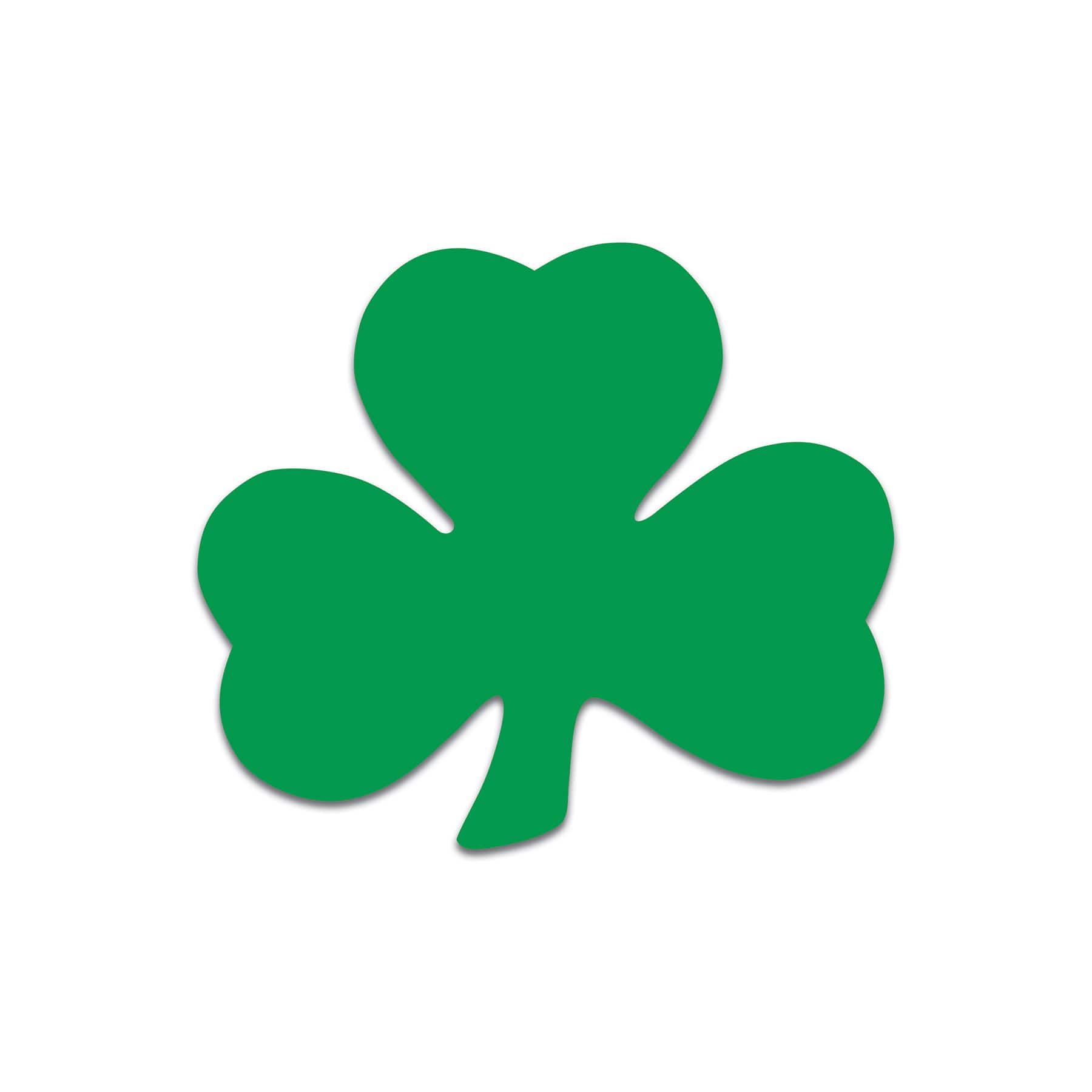 Beistle 5" Green Printed Shamrock Cutouts, 40ct.