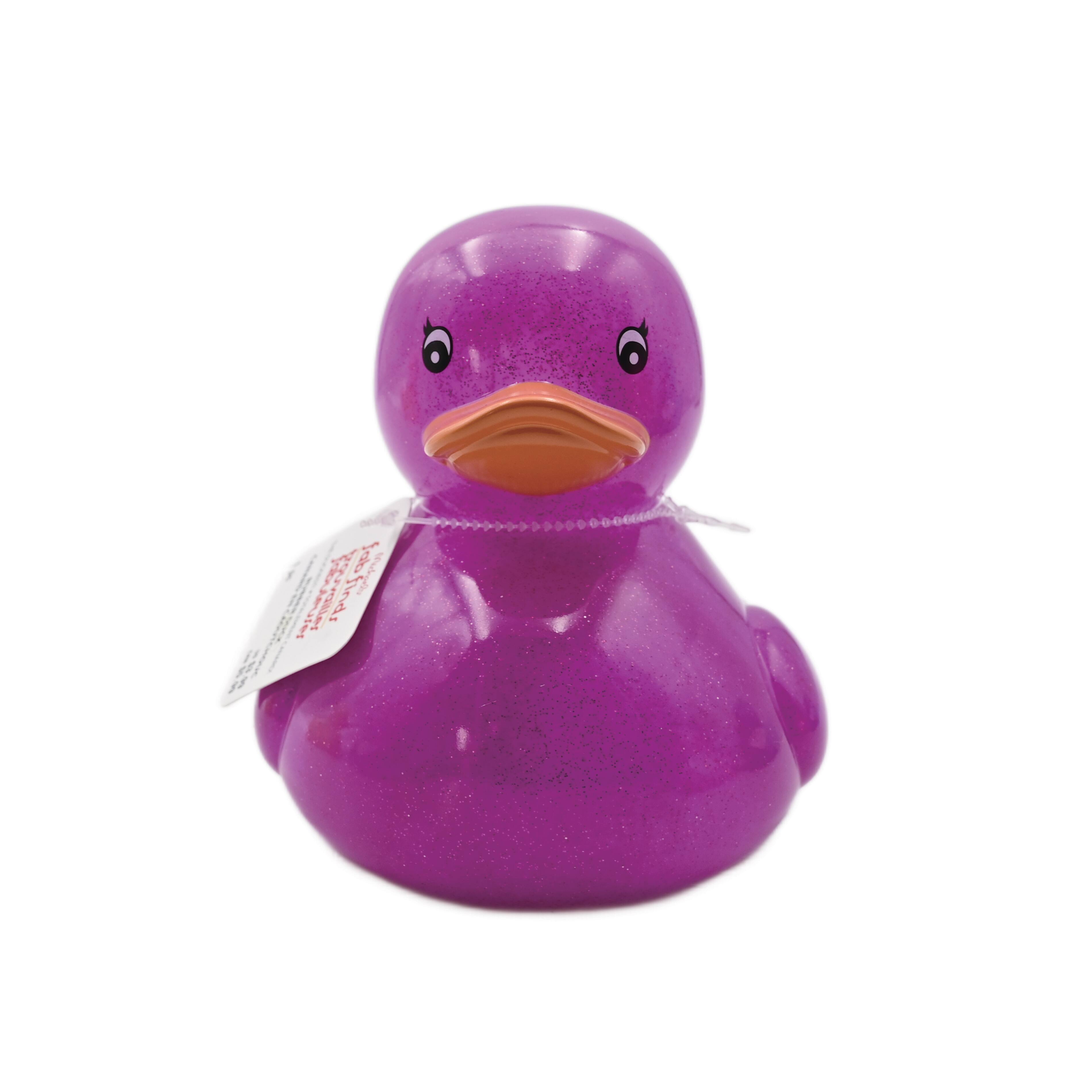 Assorted 6" Glitter Rubber Duck, 1pc. by Fab Finds