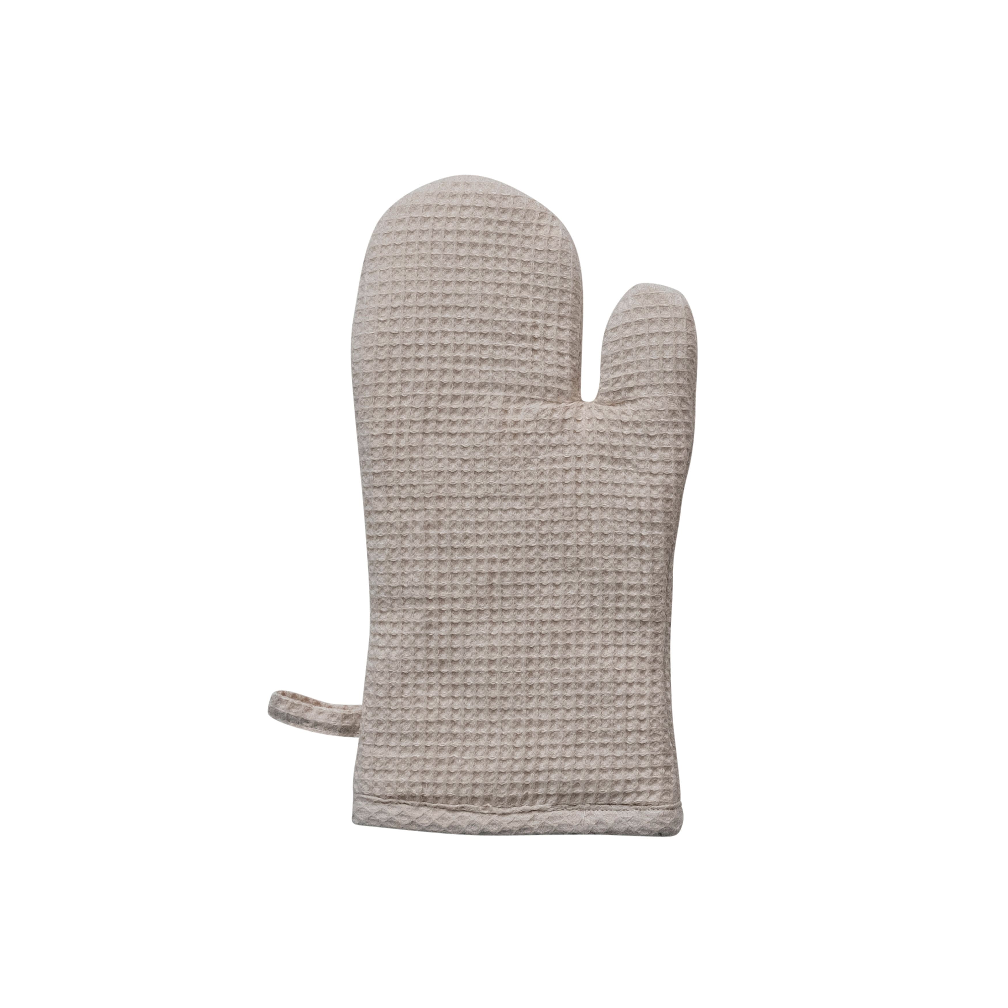 Hello Honey® Woven Linen & Cotton Waffle Hot Pad Mitt