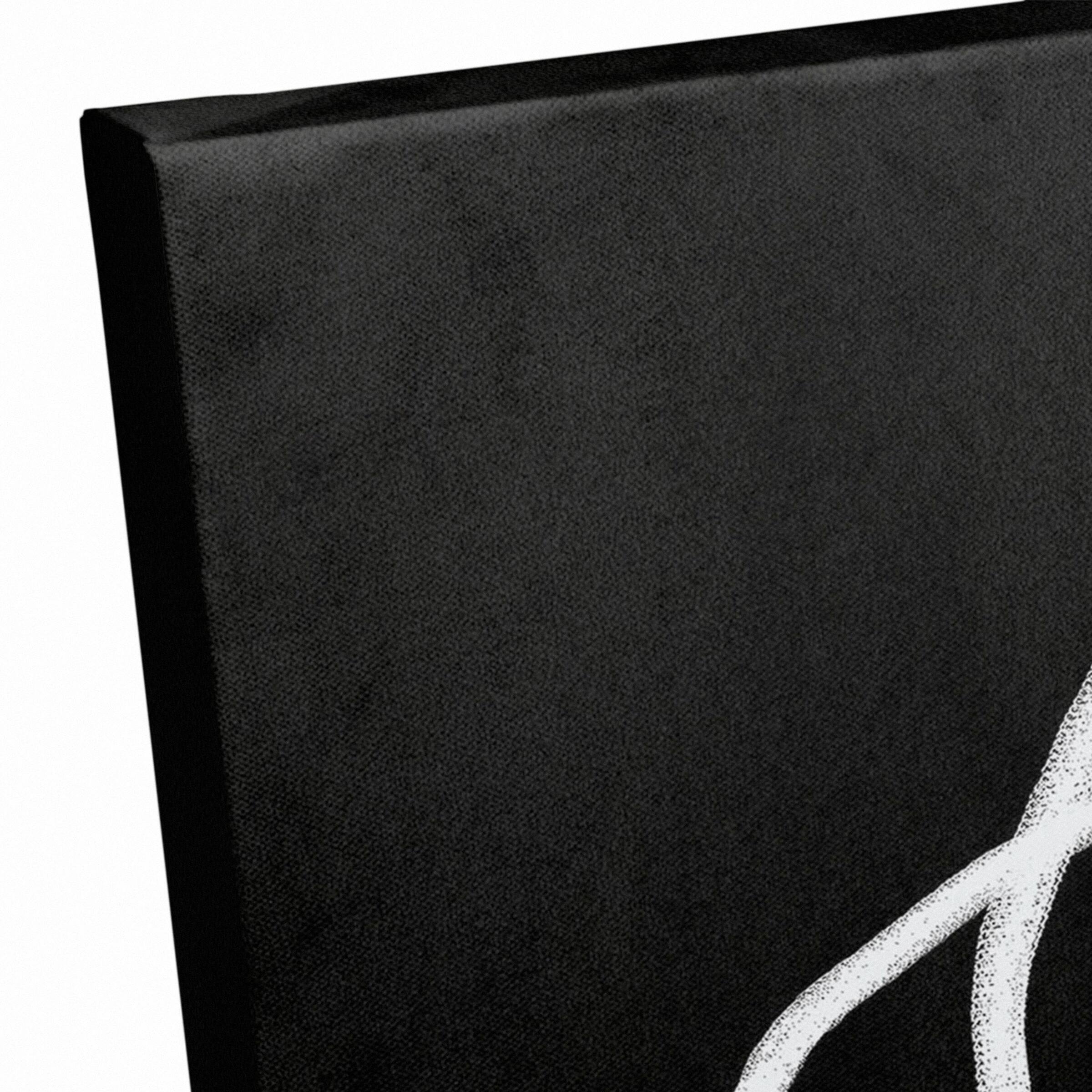 Charcoal Circles 24" x 24" Canvas Wall Art