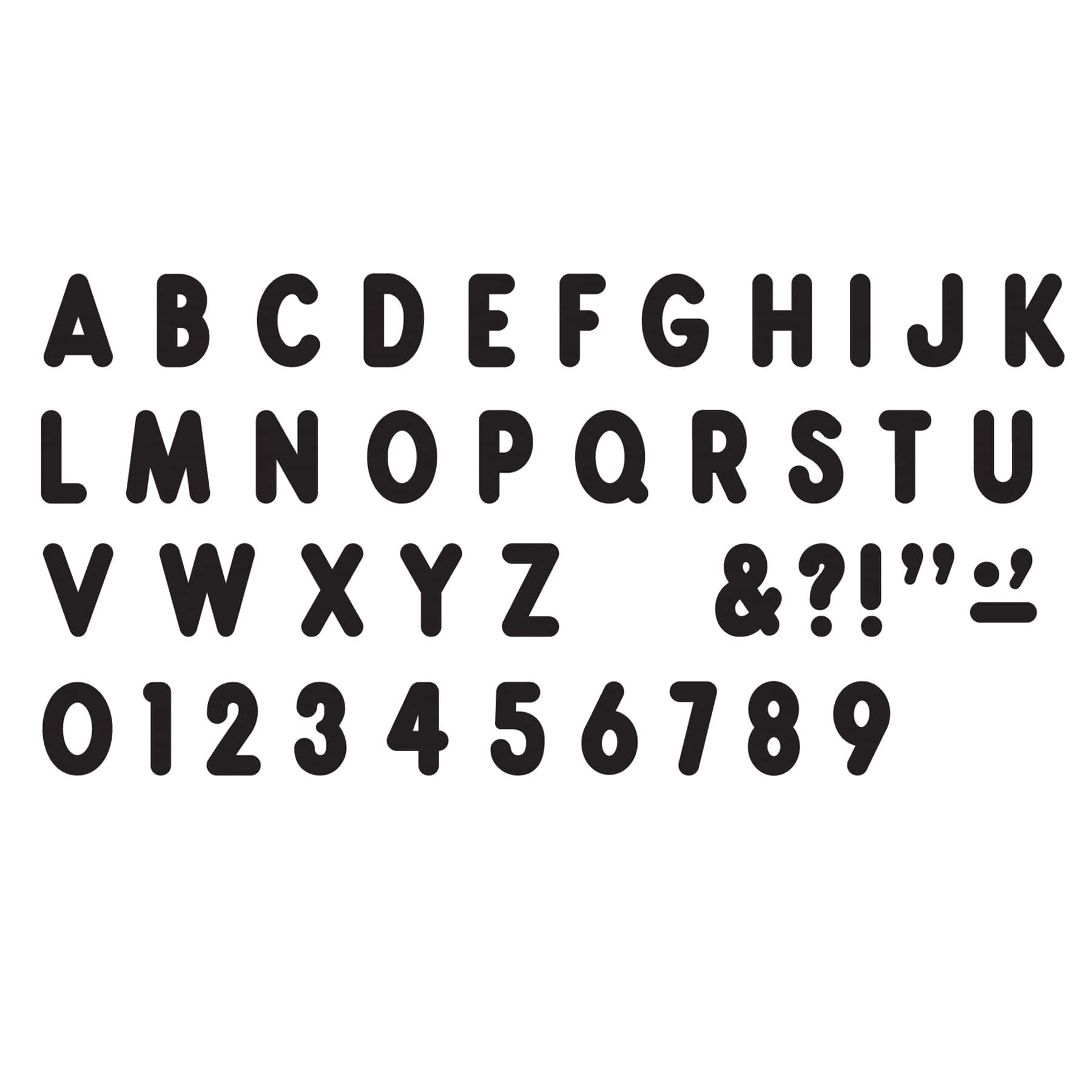Trend Enterprises Black 7" Billboard Uppercase (EN/SP) Ready Letters®