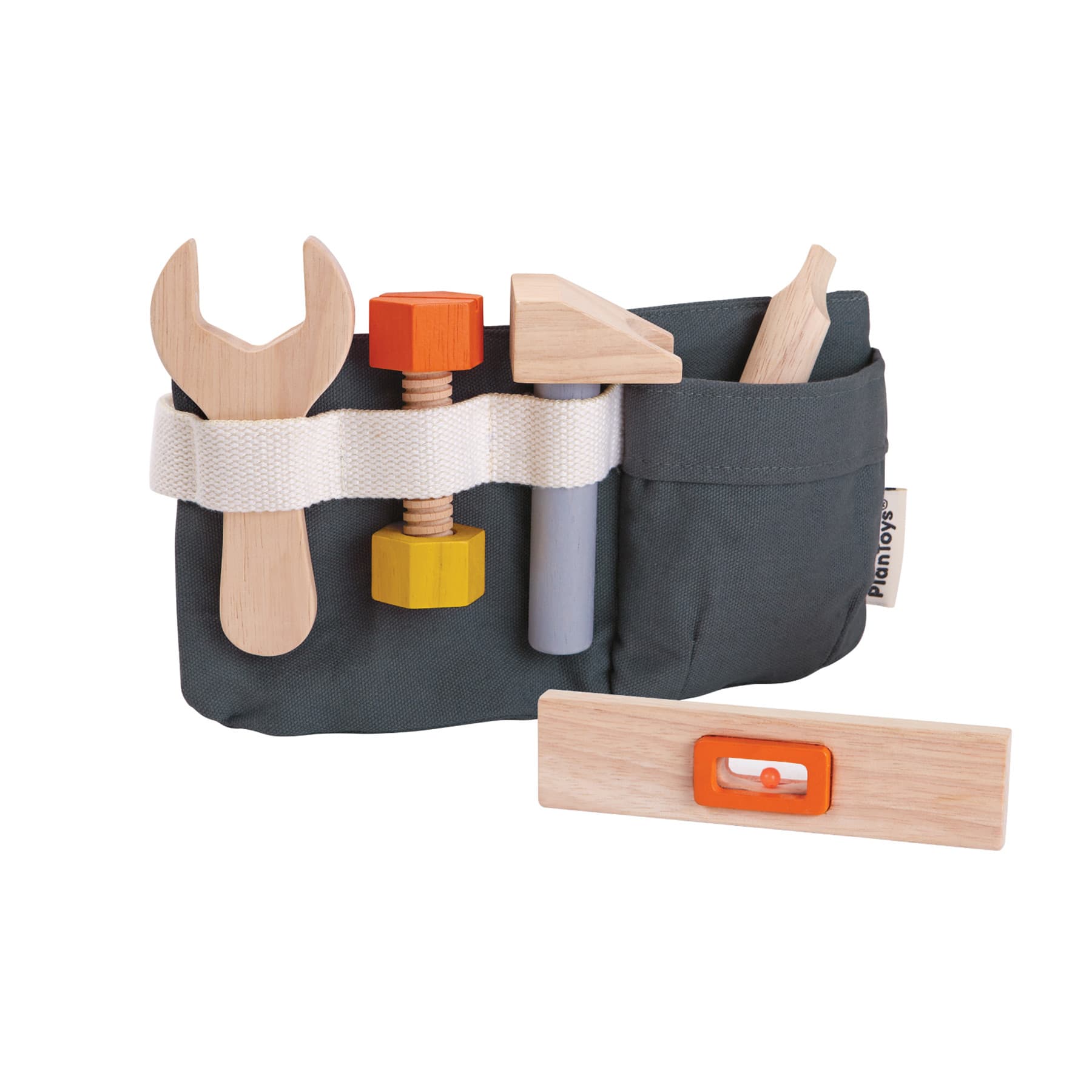 PlanToys Pretend Play Tool Belt & Wooden Tool Set