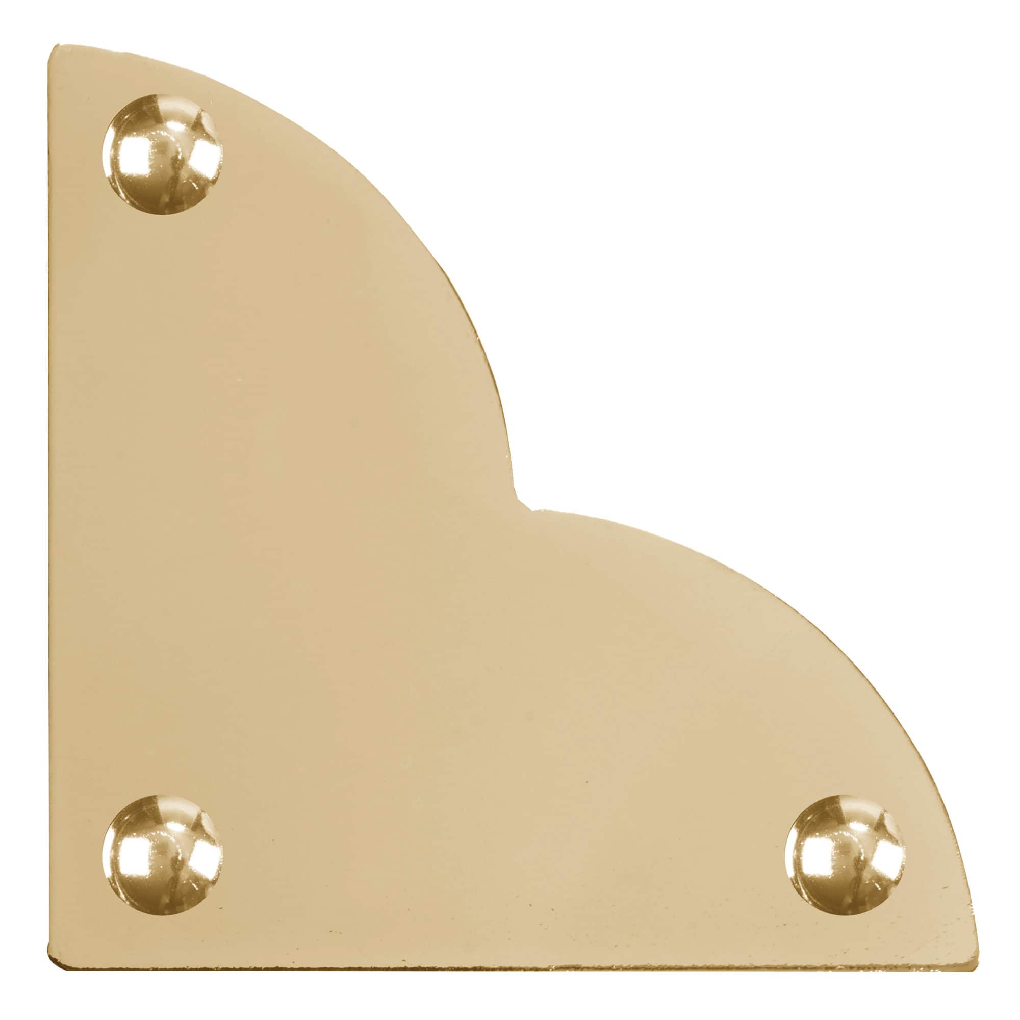 Dritz Home® Large Brass Smooth Quatrefoil Corners, 4ct.