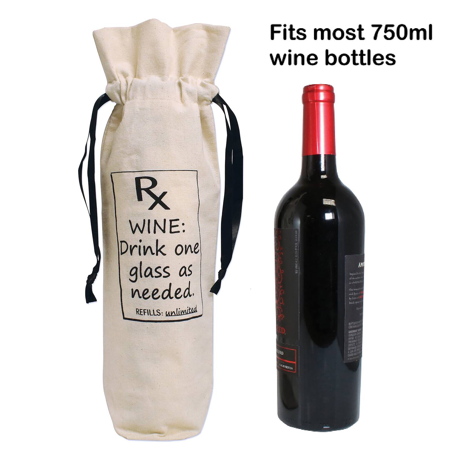 Personality Case™ Prescription Wine Canvas Wine Bag
