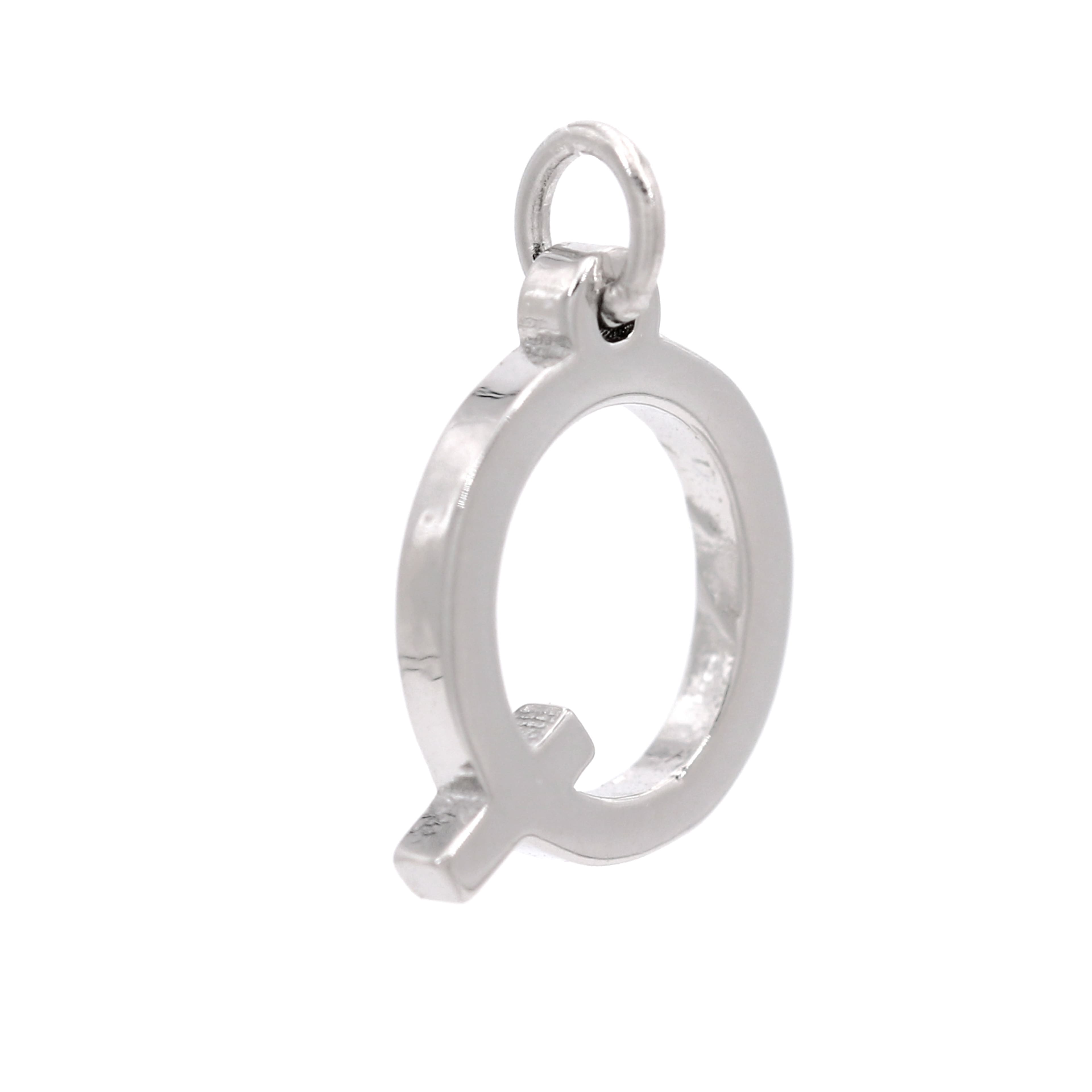 12 Pack: Sterling Silver Alphabet Charm by Bead Landing™