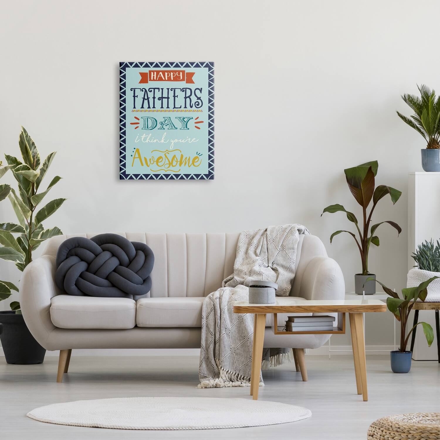 Stupell Industries You're Awesome Father's Day Phrase Canvas Wall Art