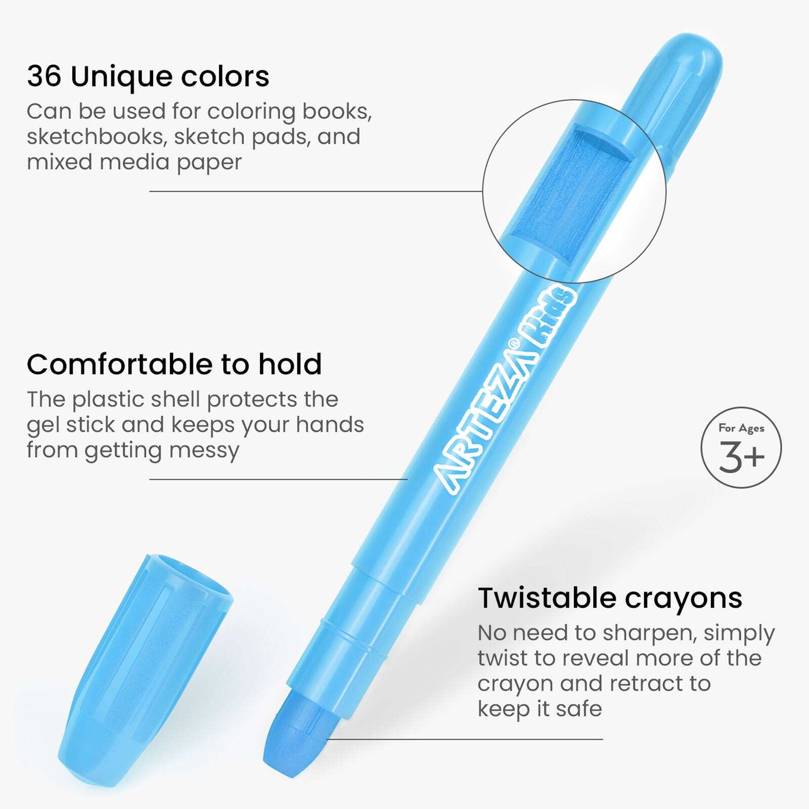 Arteza® Kids Gel Crayons, 36 ct