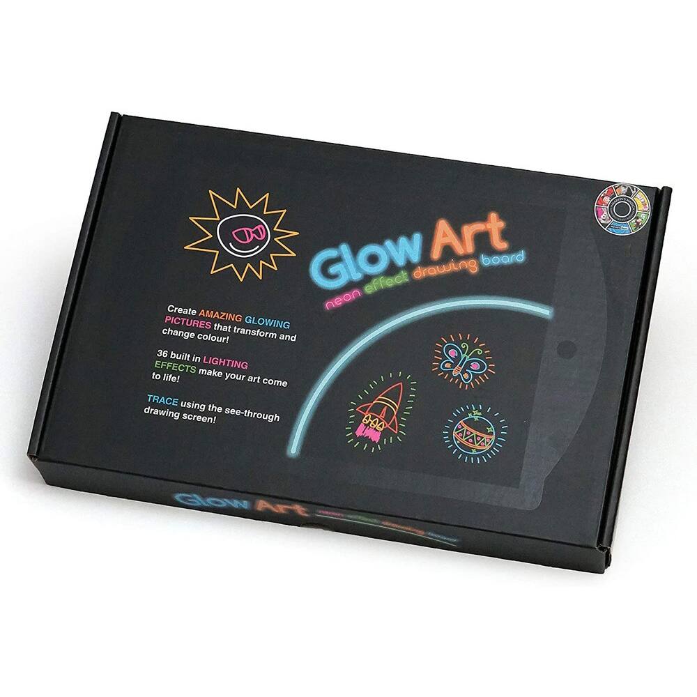 Marvin's Magic Black Glow Art Neon Effect Drawing Board