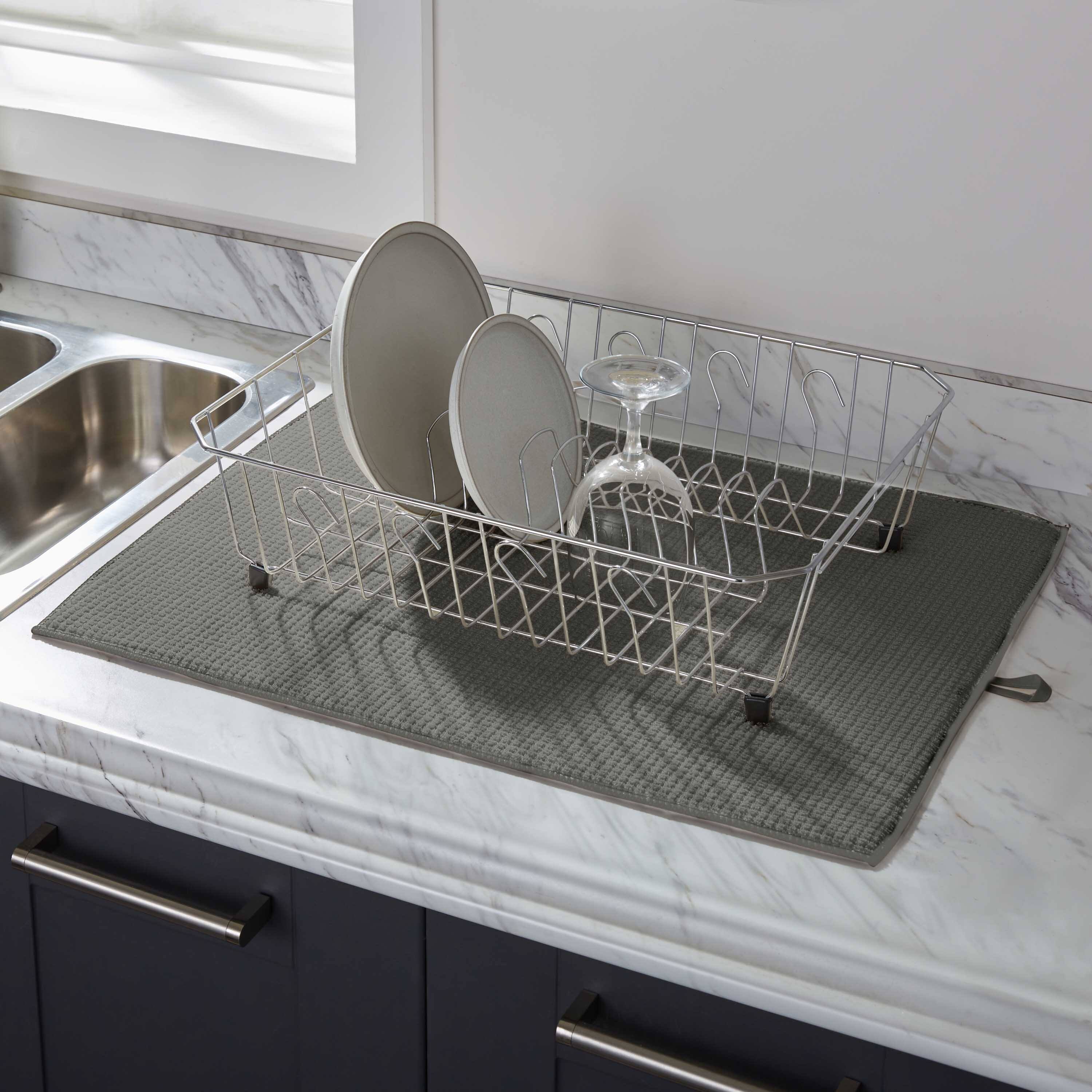 Kitchen Details Jumbo Gray Drying Mats, 2ct.