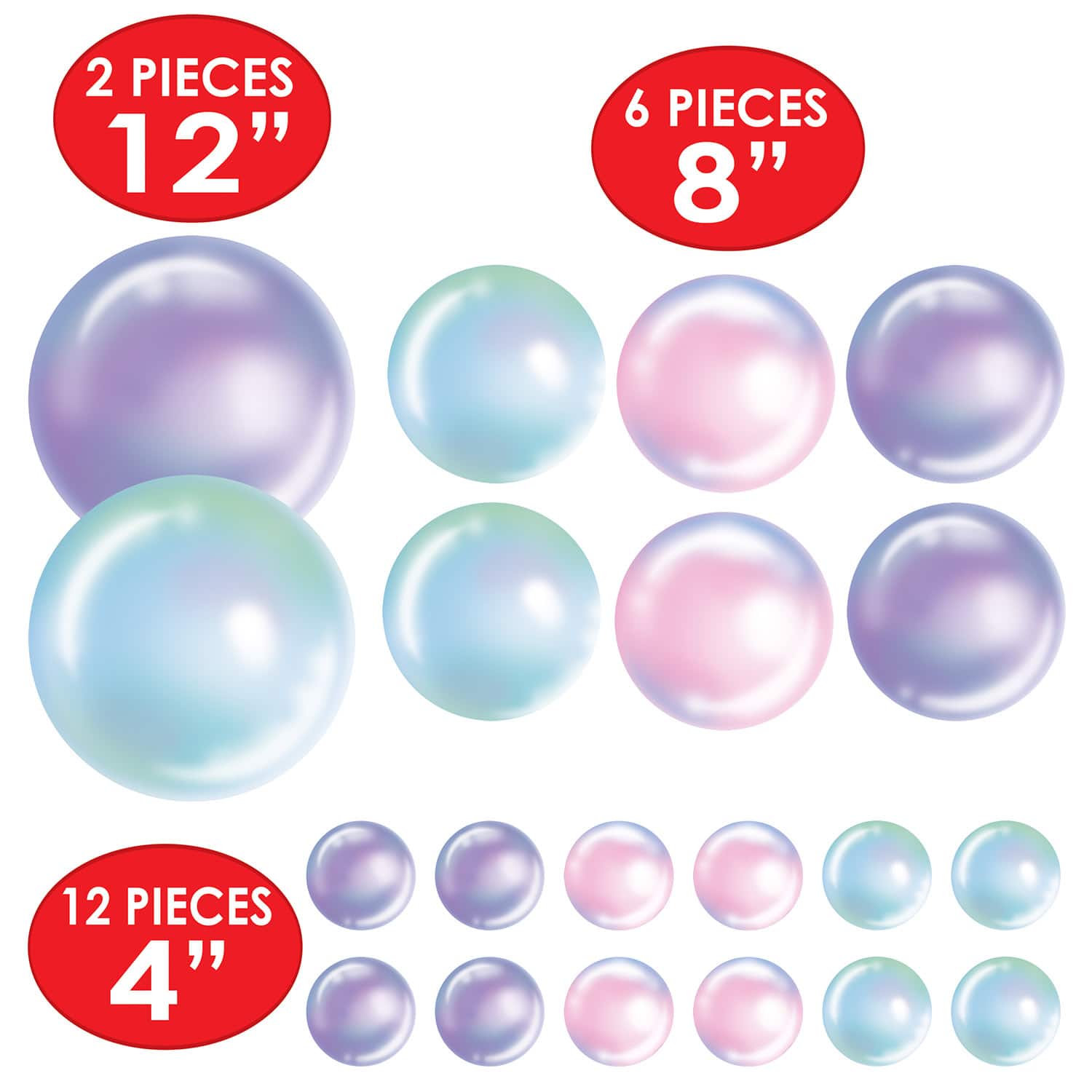 Beistle Bubble Cutouts Pack