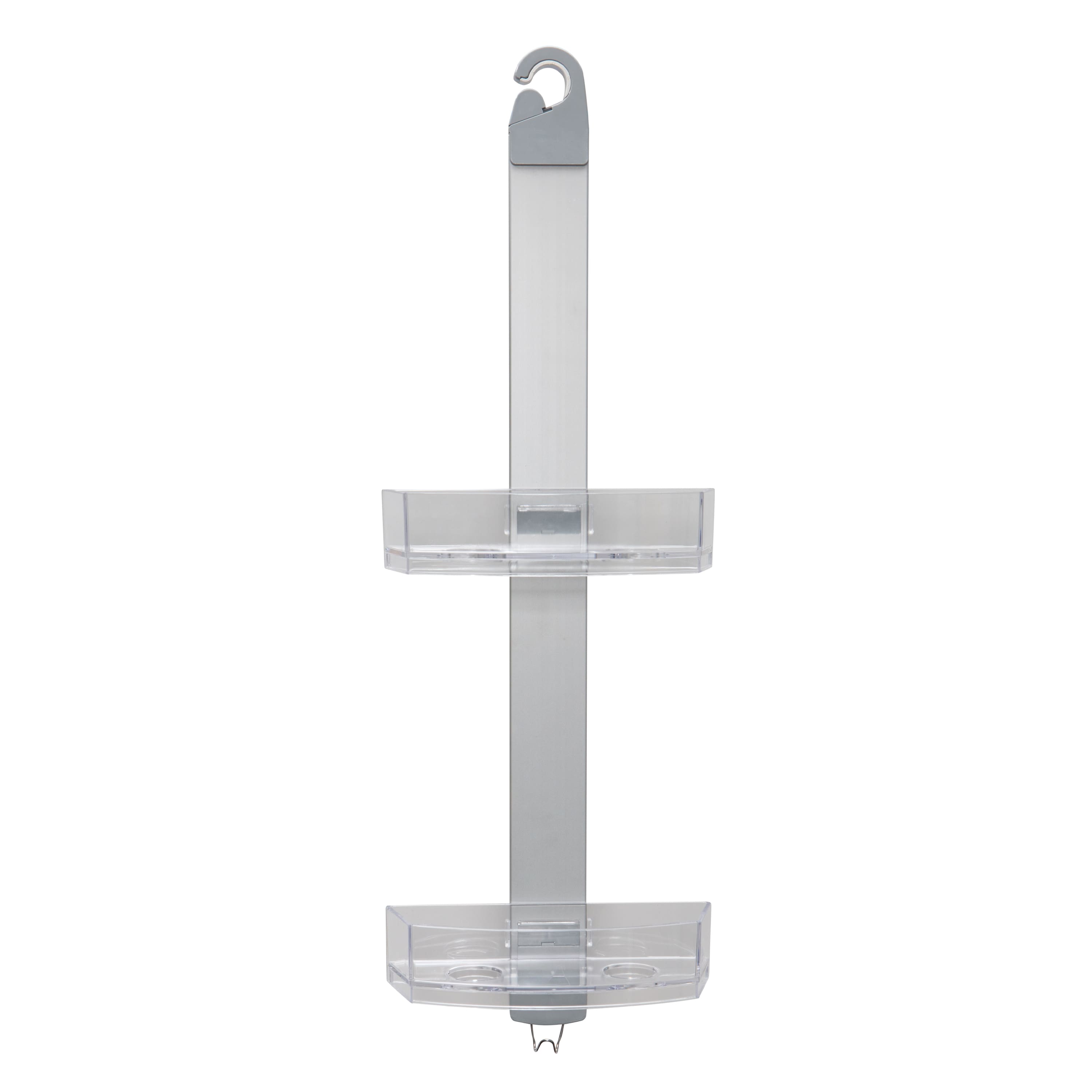 Bath Bliss Adjustable Rust Proof Aluminum 2 Tier Shower Caddy