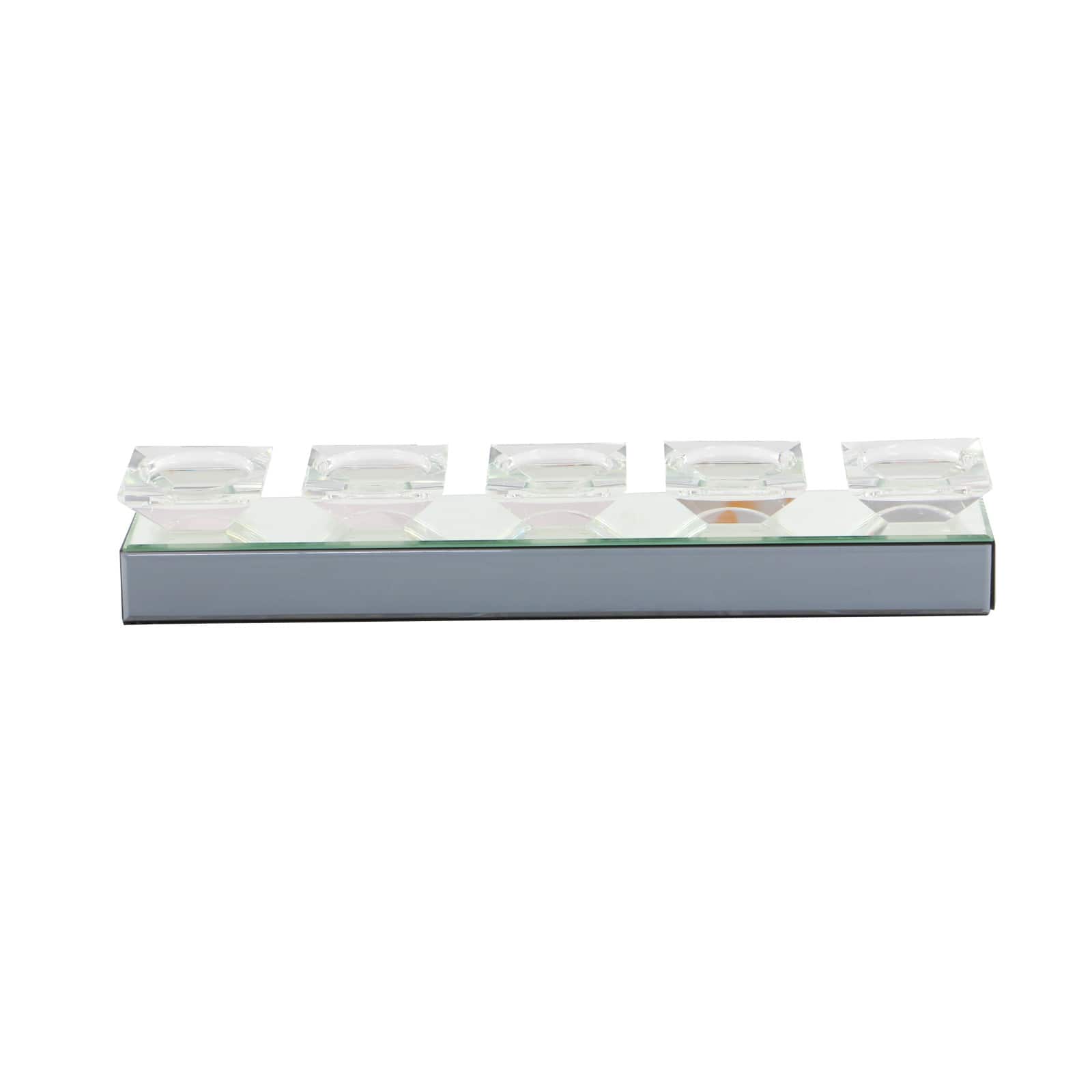 24" Clear Mirror Glam Candlestick Holder