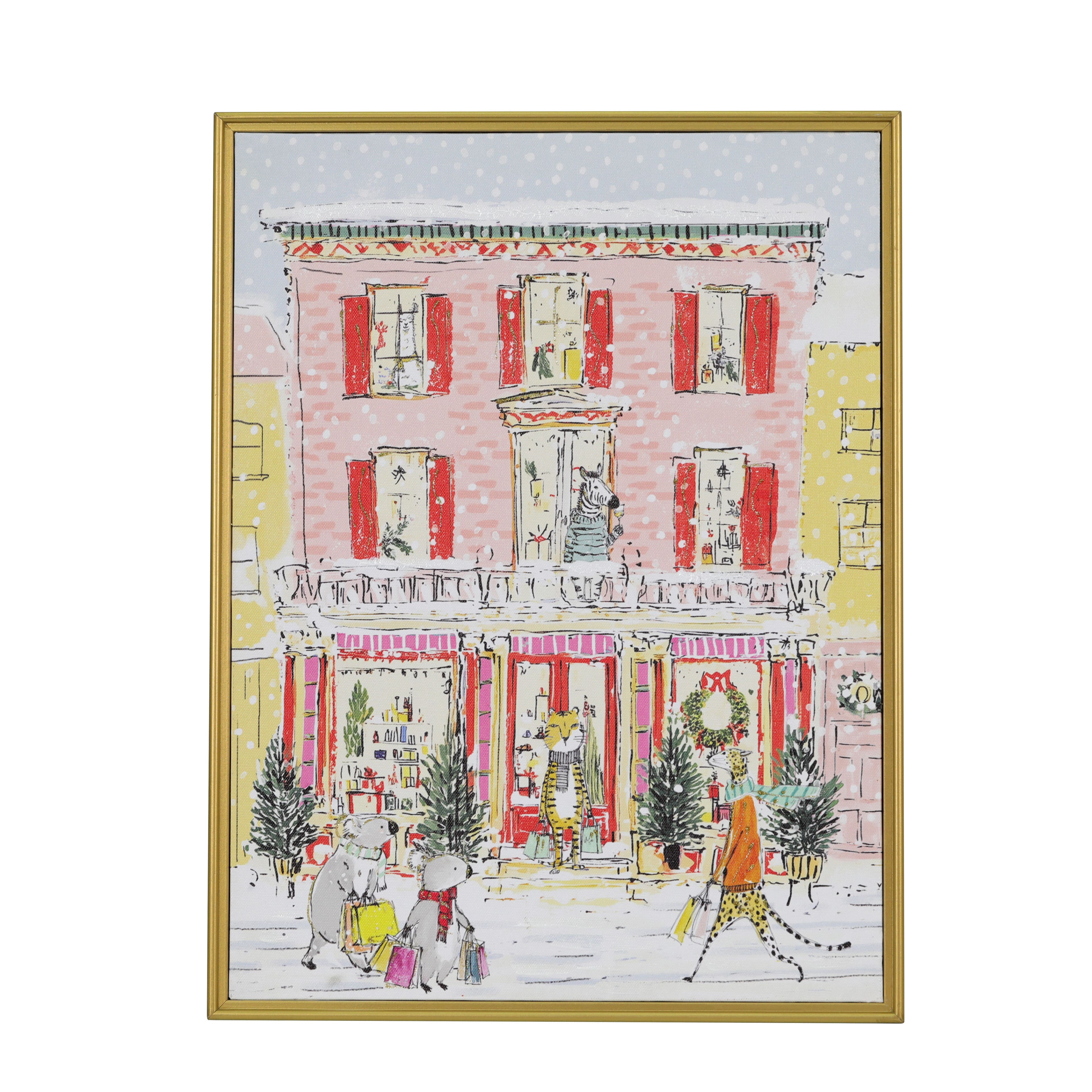 Michaels, 13.3" x 17.6" Plaza Wall Décor in Frame by Ashland® – Category: Merry Kitschmas
