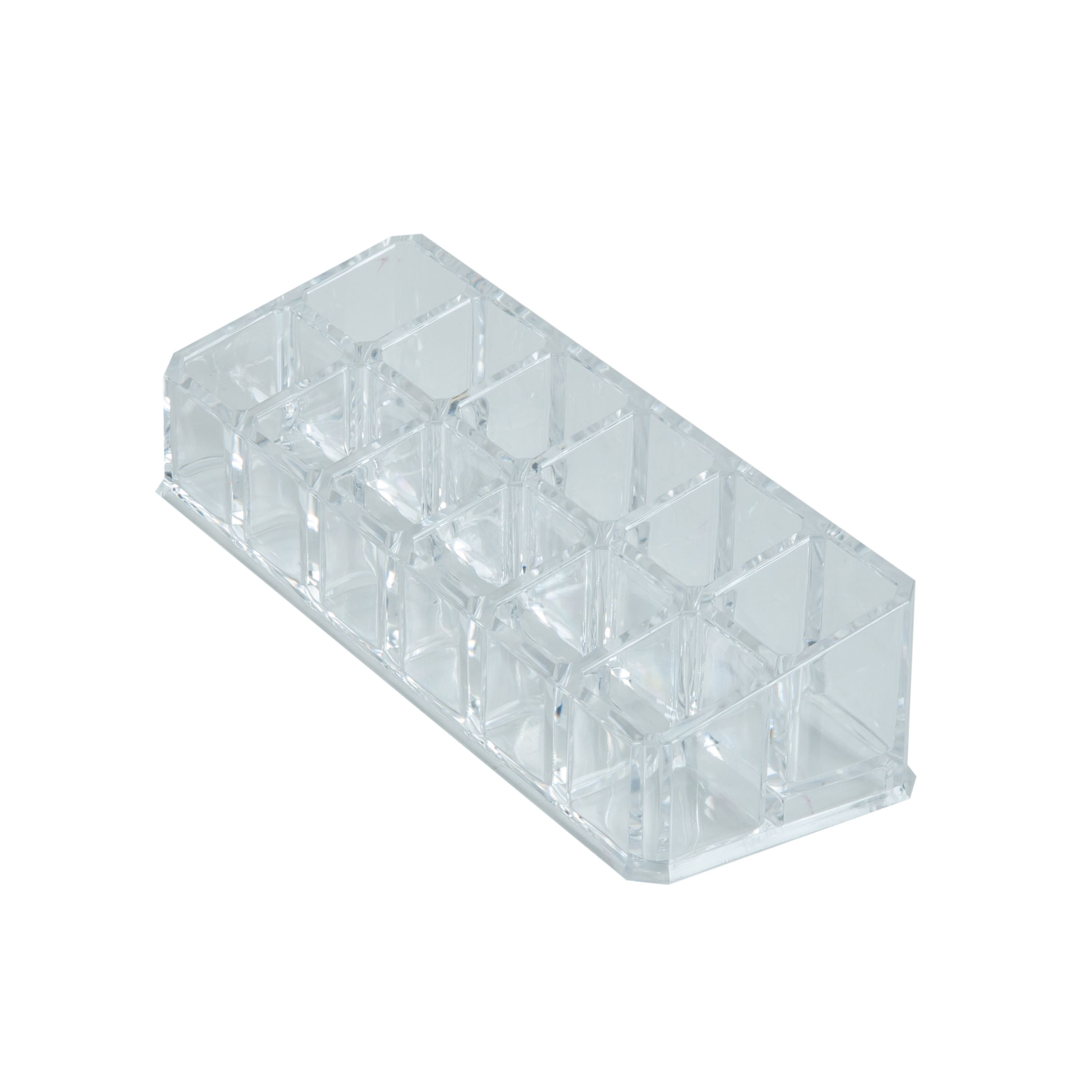 Simplify 7" Cosmetic & Lipstick 12 Compartment Holder