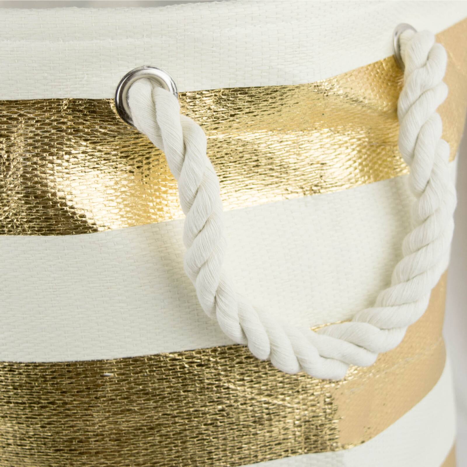 DII® 14" Stripe Woven Paper Storage Bin