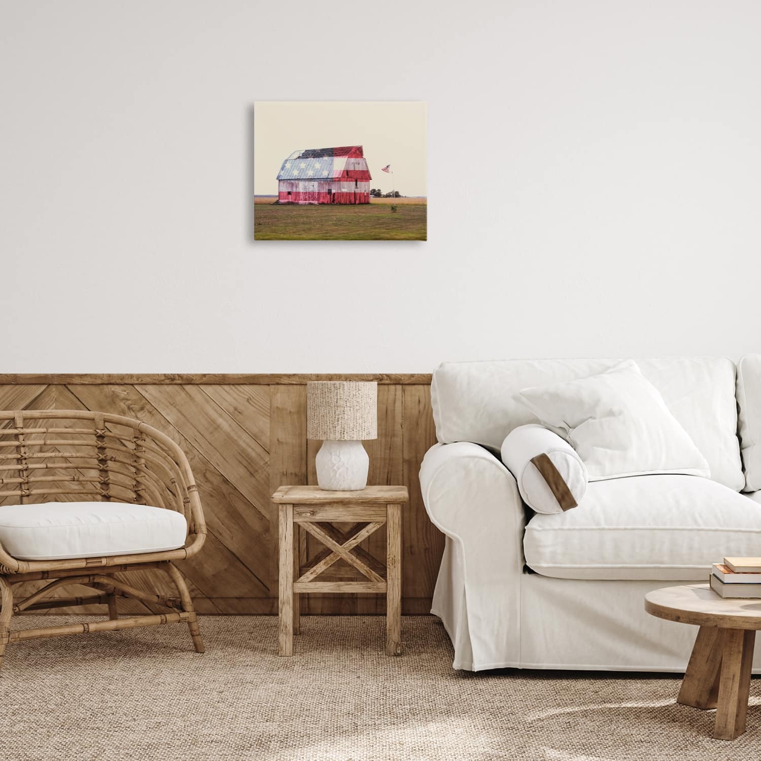 Stupell Industries Americana Farmhouse Barn Canvas Wall Art