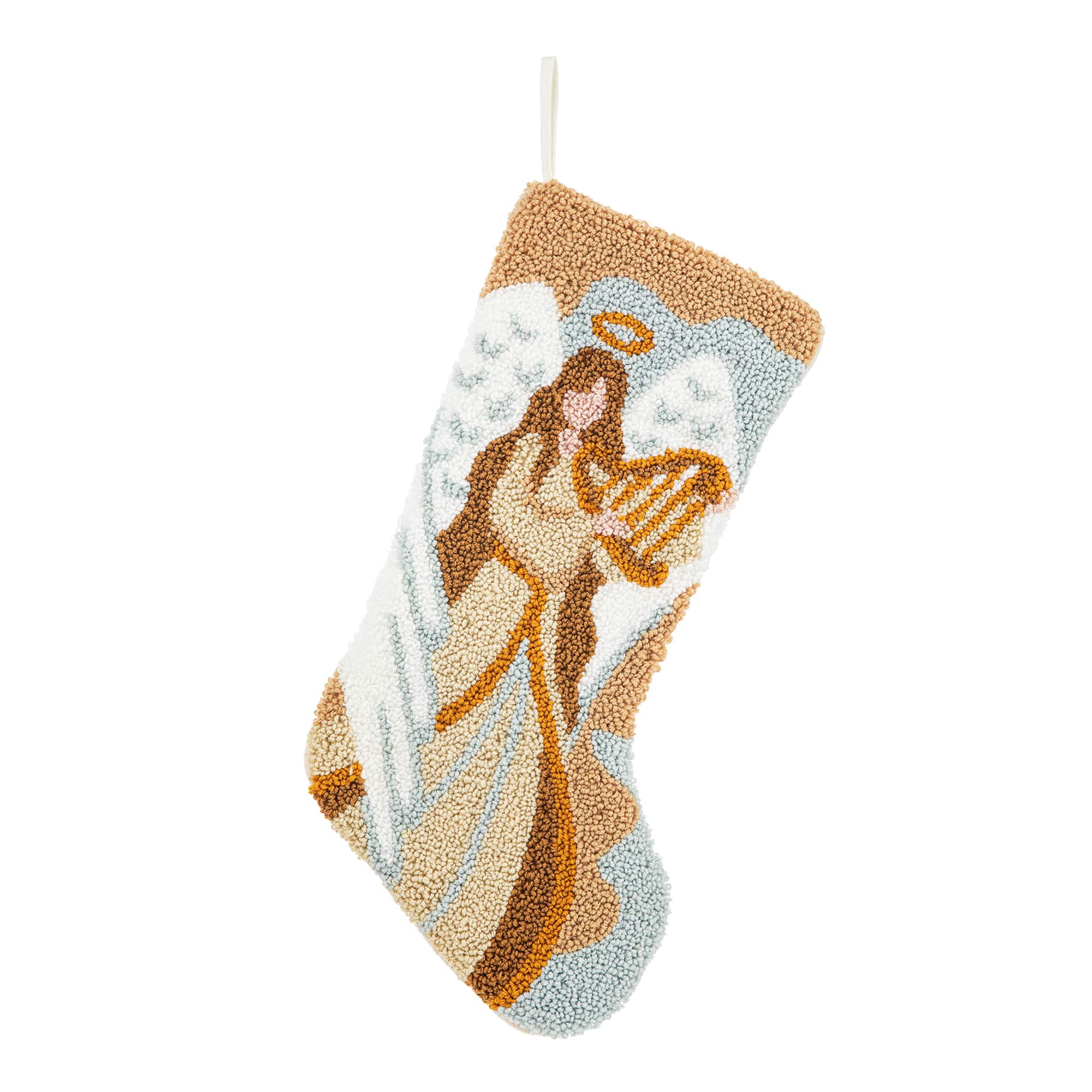 Glitzhome® 20" Angel Hooked Stocking