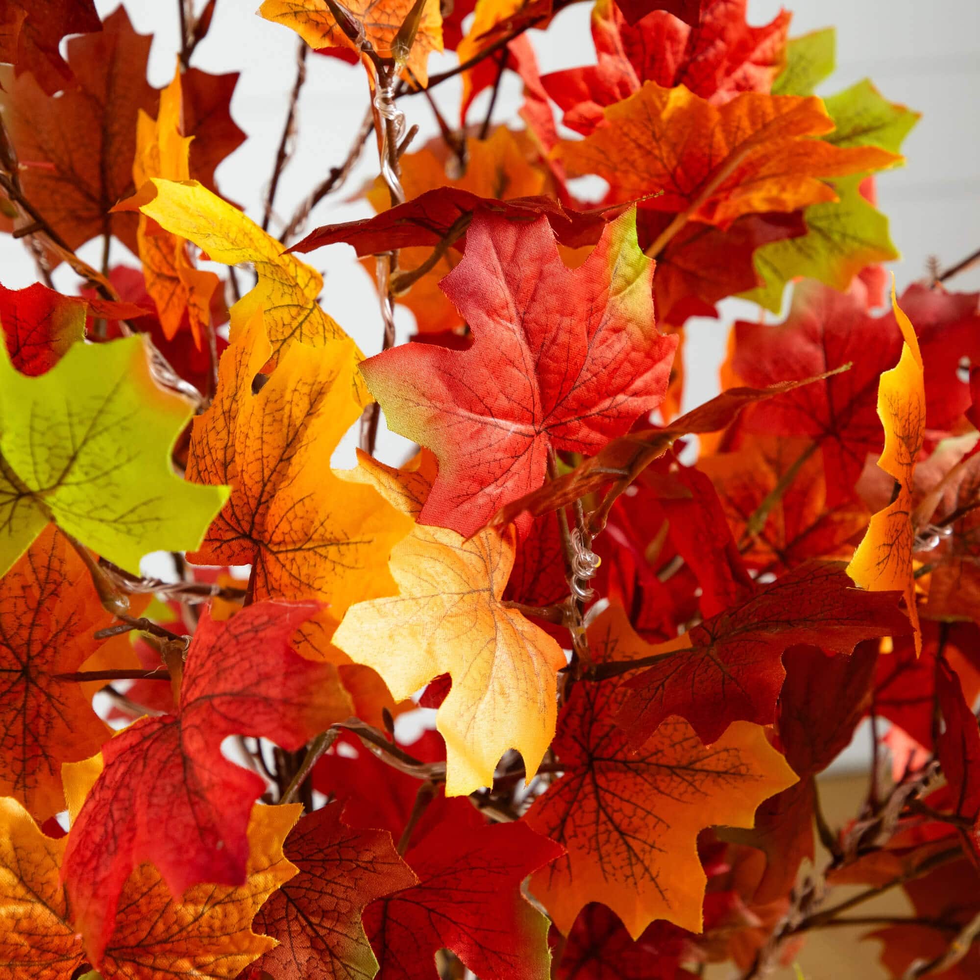 4ft. Pre-Lit Shades of Autumn Maple Artificial Fall Tree with 180 Warm White LED Lights