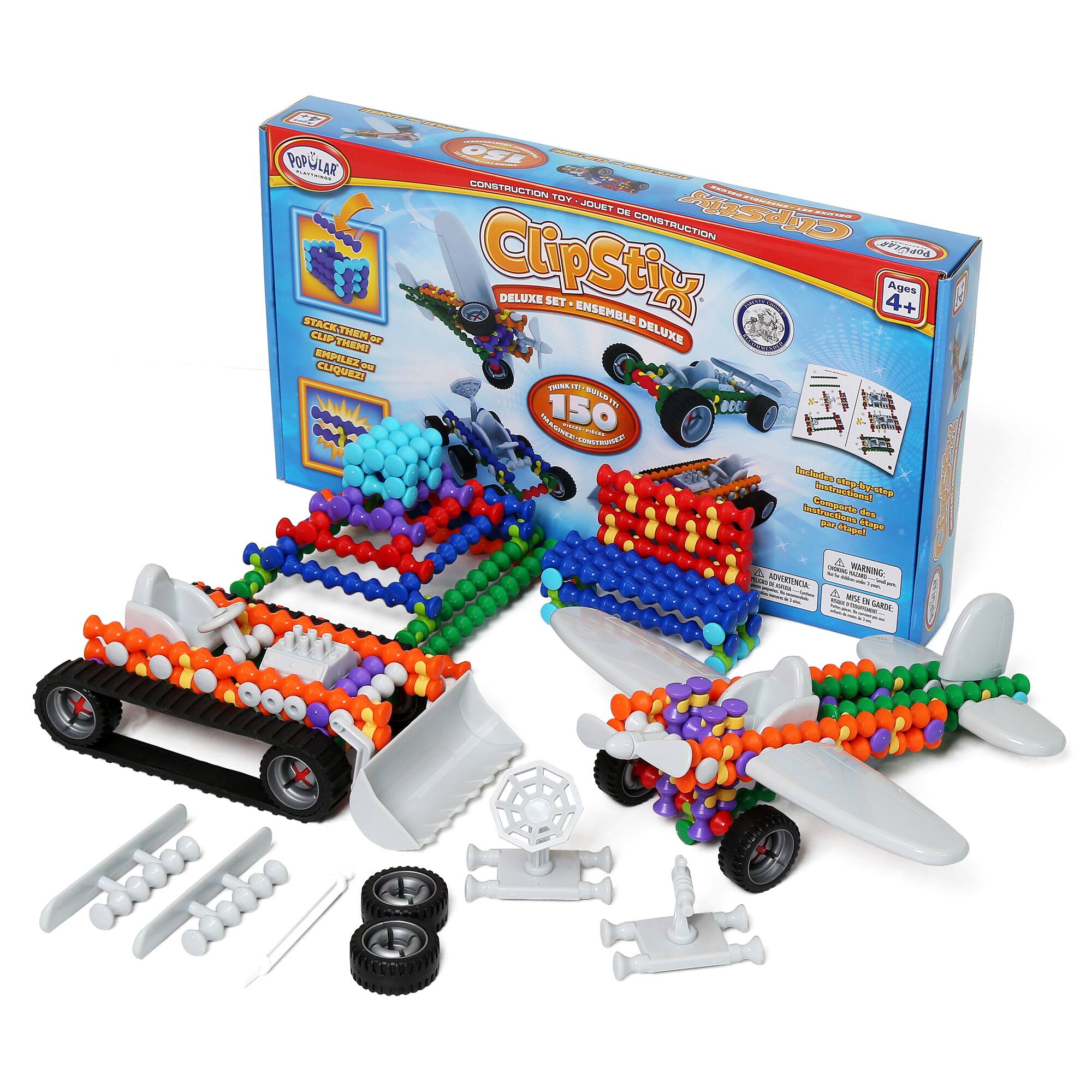 Popular Playthings® Clipstix® 150 Piece Deluxe Play Set