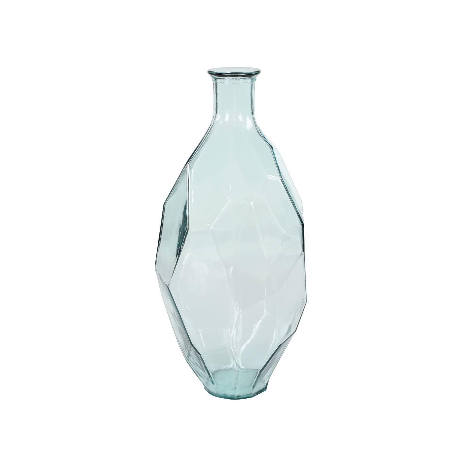 23" Clear Glass Contemporary Vase