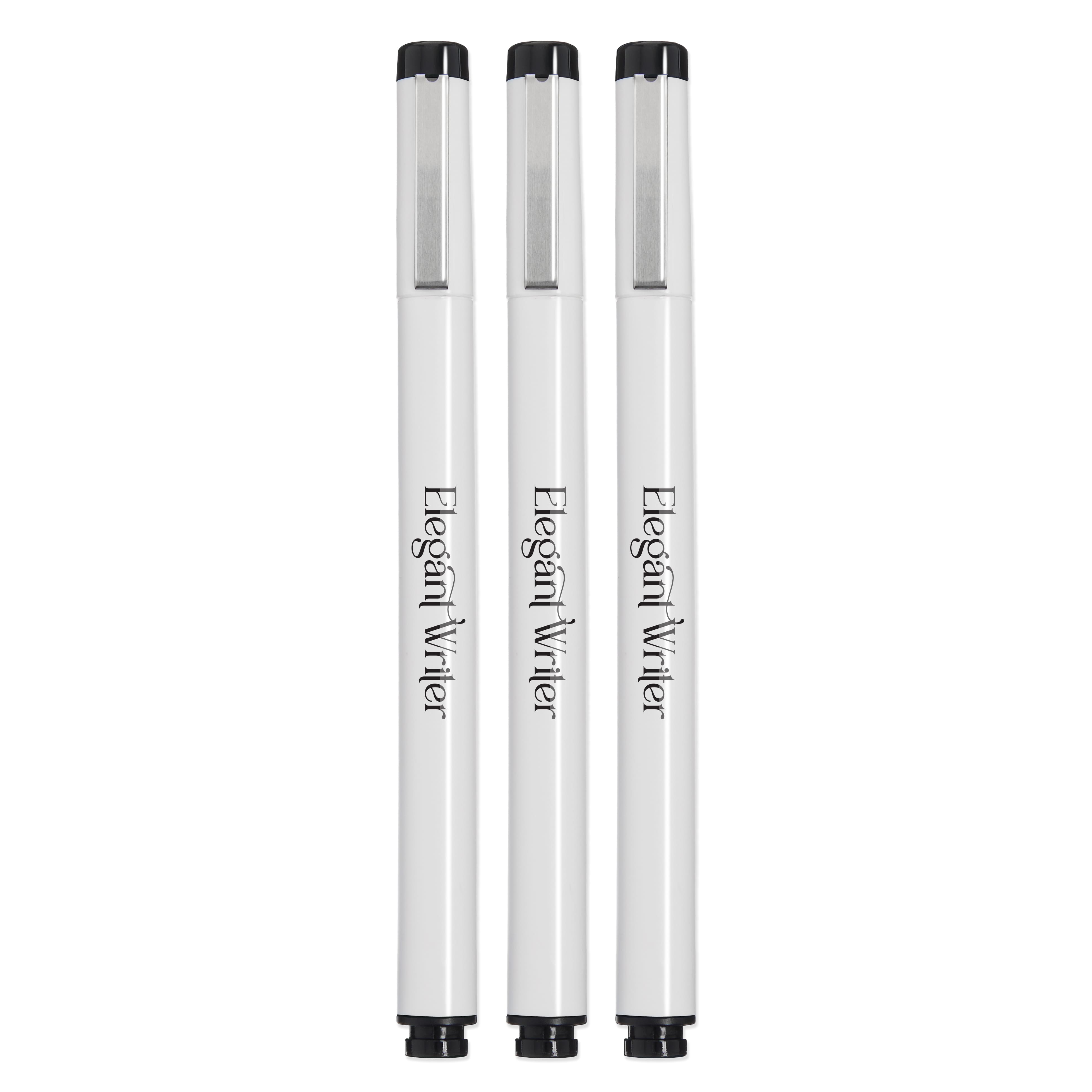 Speedball® Elegant Writer® 3-Piece Black Flat Tip Set