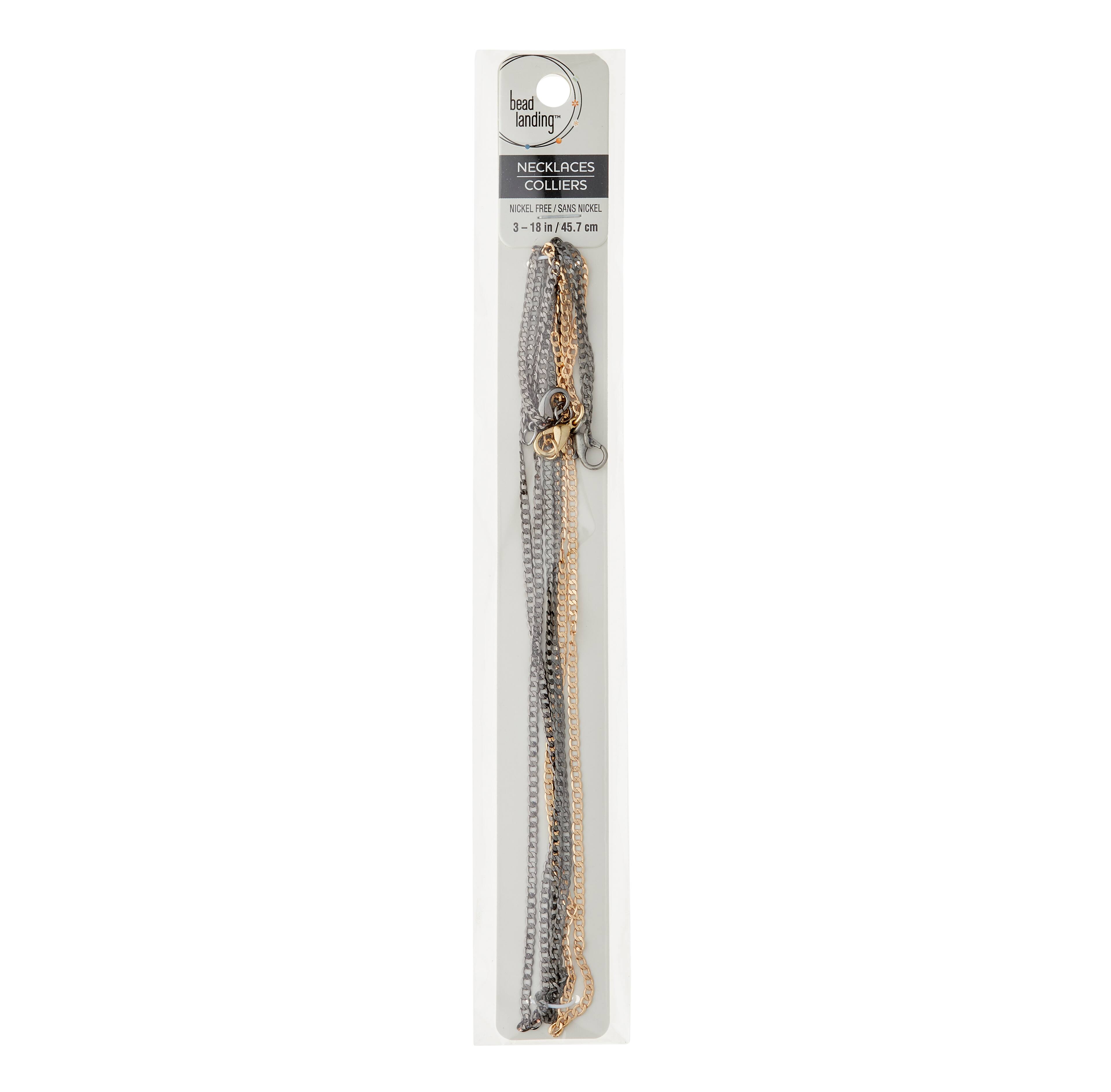 12 Packs: 3 ct. (36 total) 18" Mixed Metal Chains by Bead Landing™